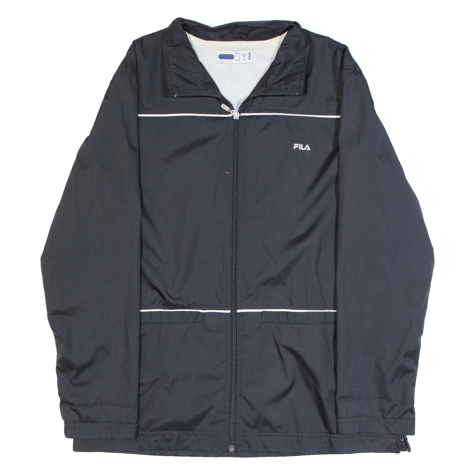 FILA Mens Track Jacket Black L Refurbished - N/A refurbished available on Cerqular