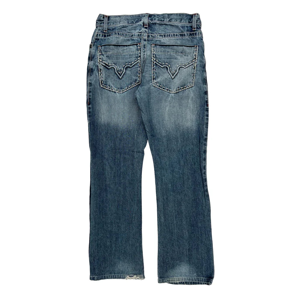 International Concepts Slim Jeans - 32W 30L Blue Denim Refurbished - Thrifted (note: this is a term often used to describe second- refurbished available on Cerqular