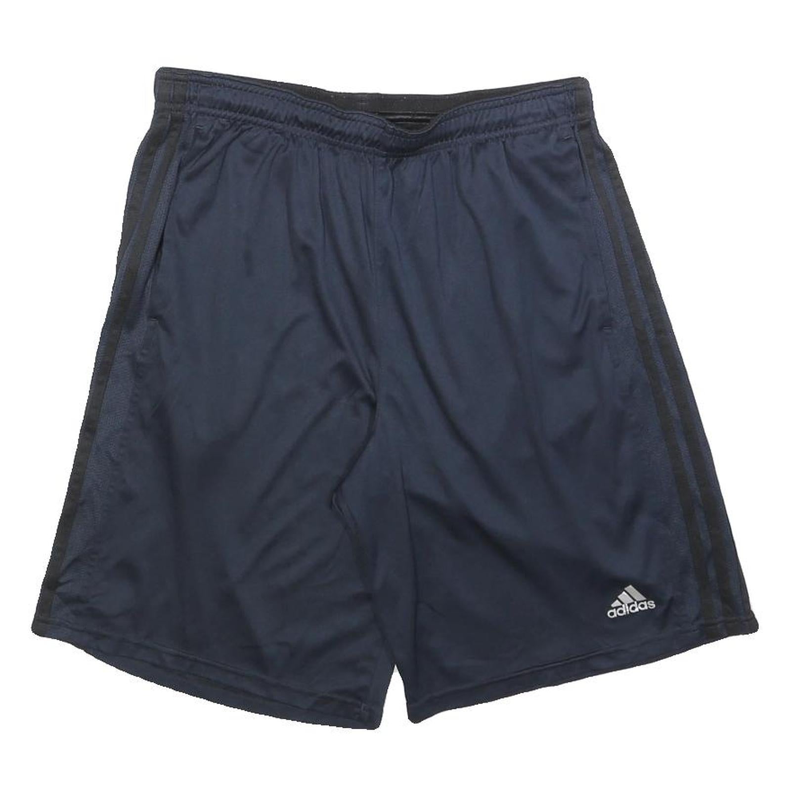 ADIDAS Mens Navy Blue Sports Shorts M W30 Polyester Blend Athletic Gymwear Refurbished - N/A refurbished available on Cerqular