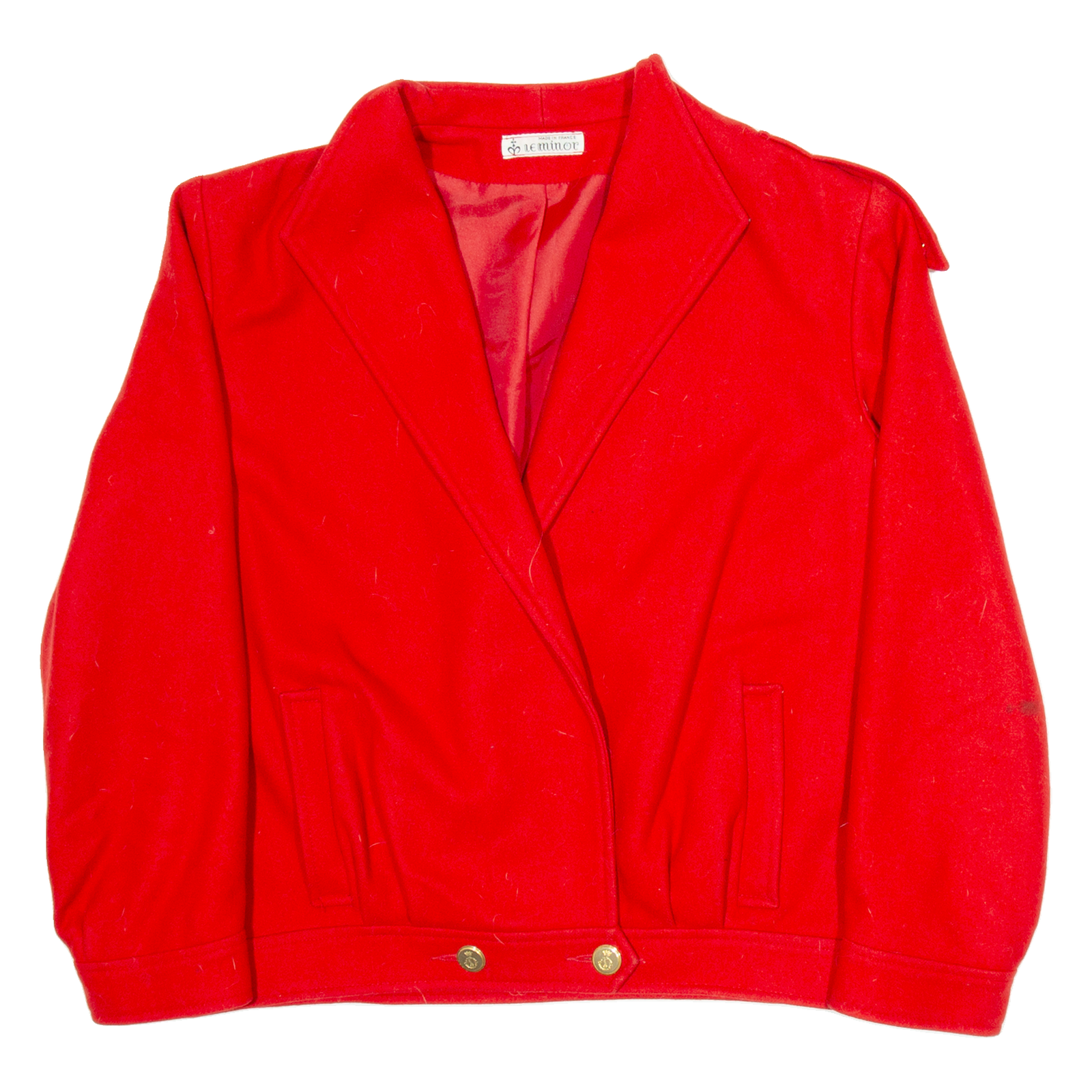 LE MINOR Womens Blazer Jacket Red M Refurbished - N/A refurbished available on Cerqular