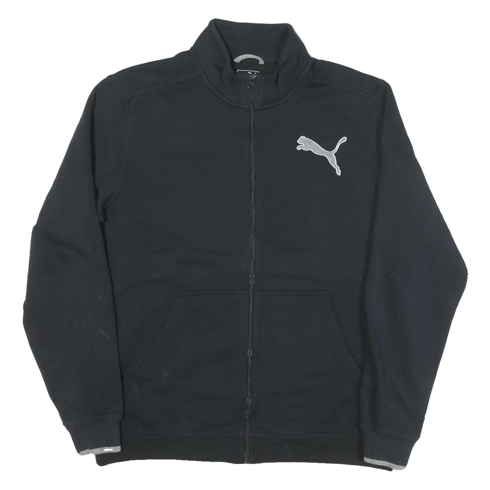 PUMA Mens Black Zip Up Cotton Blend Jacket XL Sports Casual Athleticwear Refurbished - N/A refurbished available on Cerqular