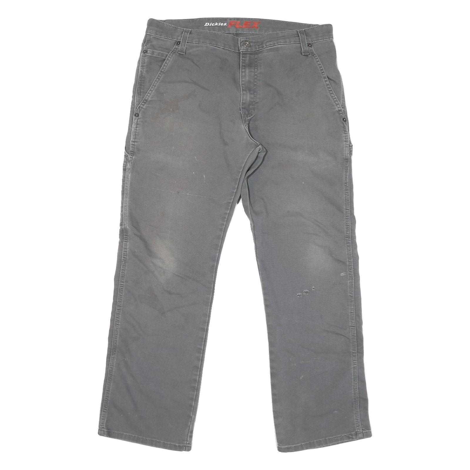 DICKIES Mens Jeans Grey Relaxed Straight Denim Medium W32 L28 Workwear Durable Refurbished - N/A refurbished available on Cerqular