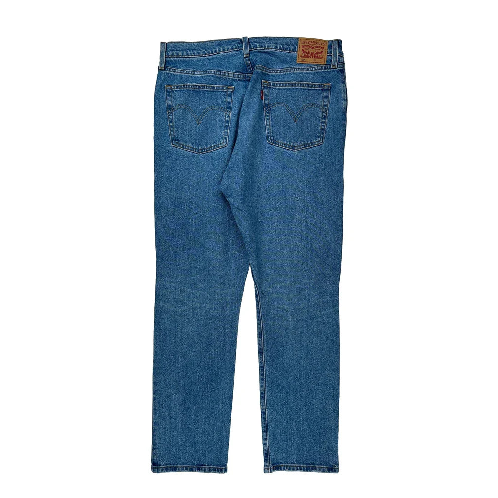 501 Levis Jeans - 34W 29L Blue Cotton Refurbished - Thrifted (note: this is a term often used to describe second- refurbished available on Cerqular