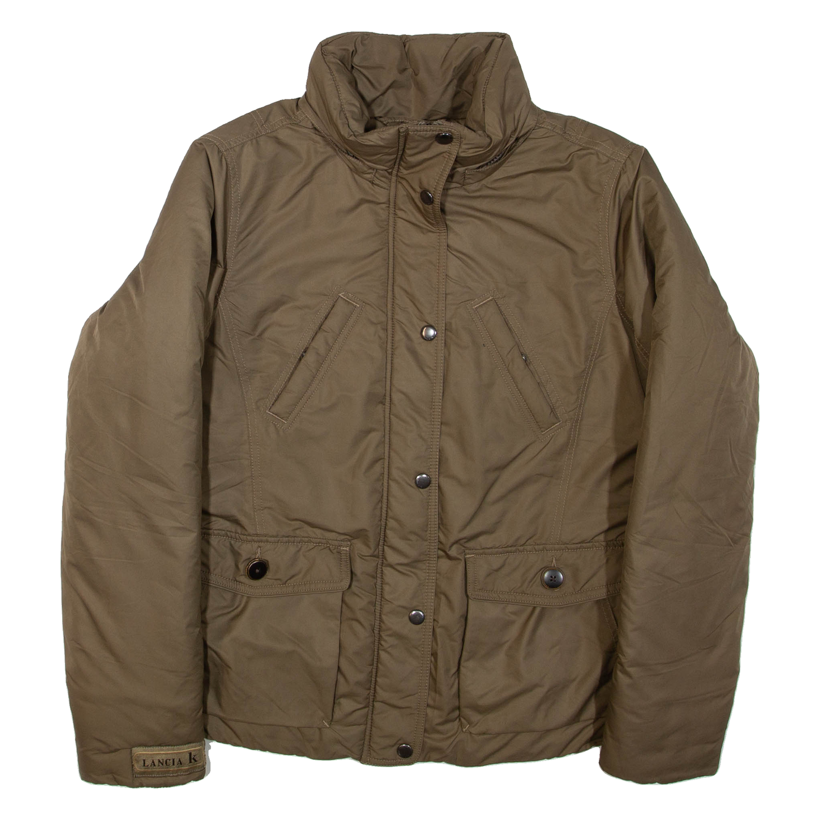 LEVI'S Womens Puffer Jacket Brown L Refurbished - N/A refurbished available on Cerqular