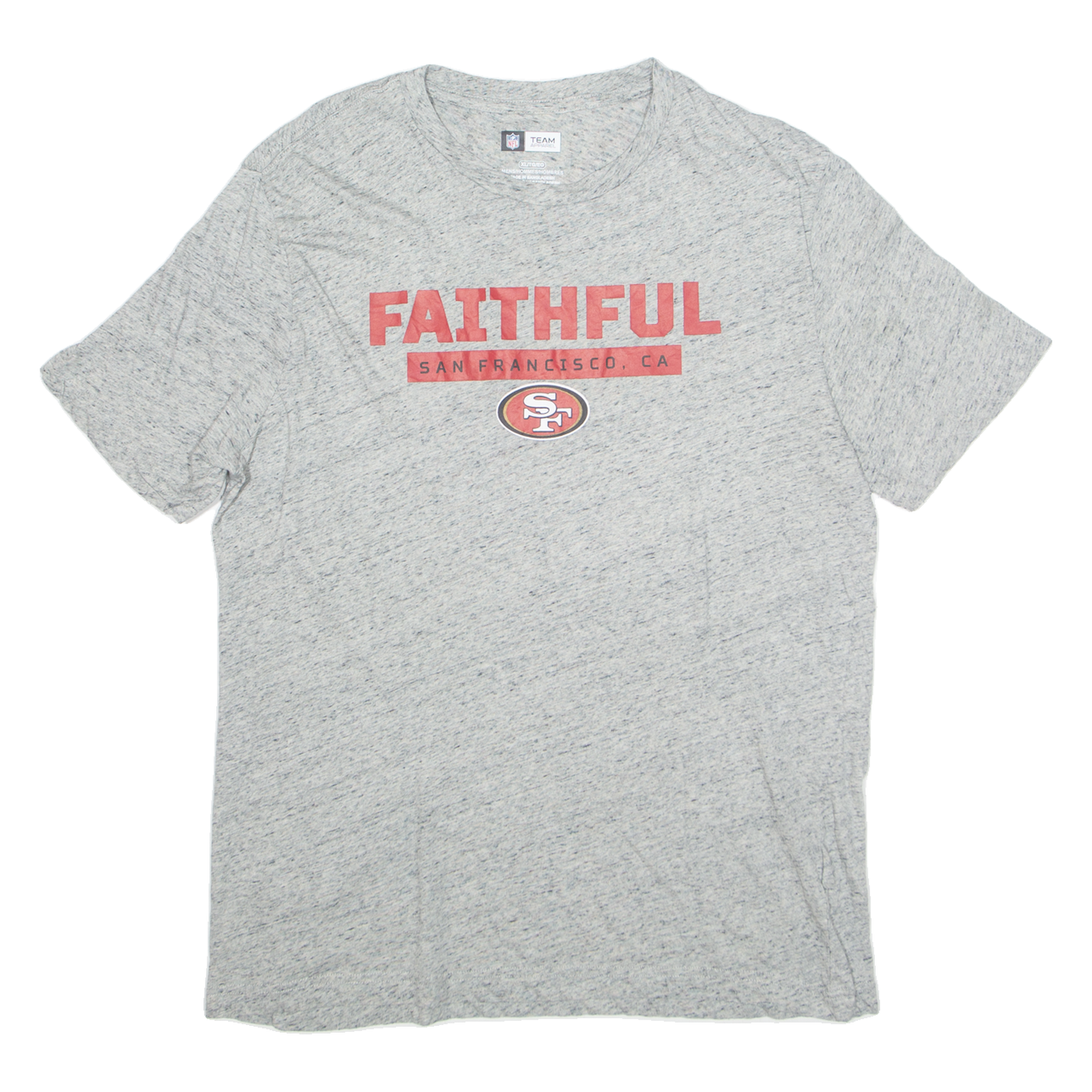 NFL San Francisco 49ers Mens T-Shirt Grey USA XL Refurbished - N/A refurbished available on Cerqular
