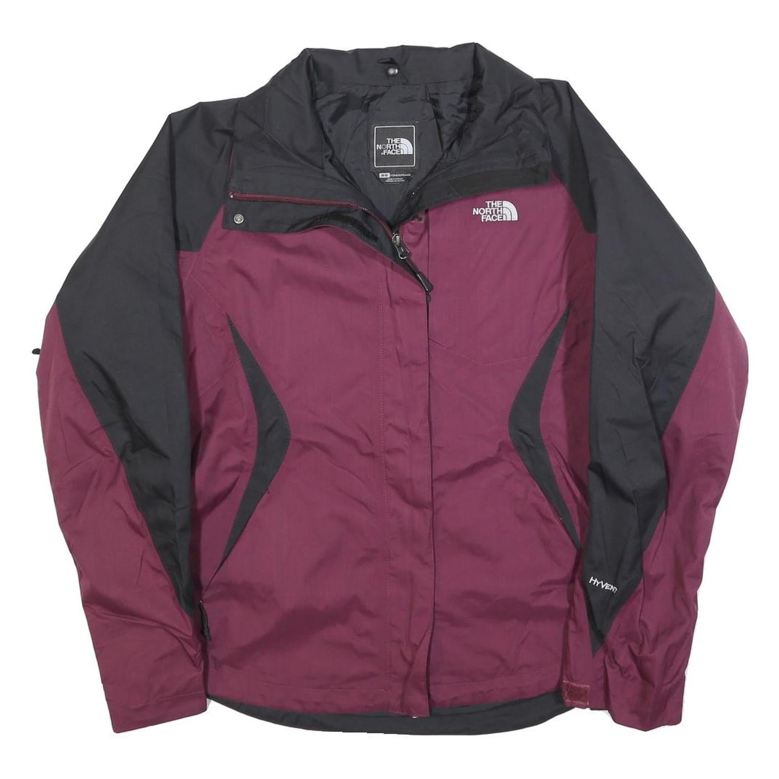 THE NORTH FACE Womens Purple & Black Zip Jacket M Polyester Blend Outdoor Refurbished - N/A refurbished available on Cerqular