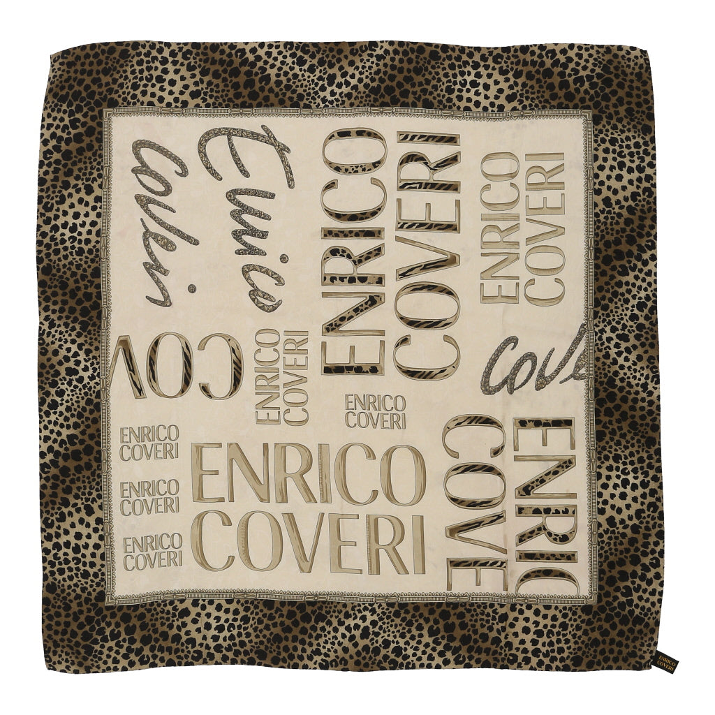 Enrico Coveri Scarf - No Size Beige Silk | Size: no size Refurbished - N/A (Preloved Designer is not a specific brand, it refurbished available on Cerqular