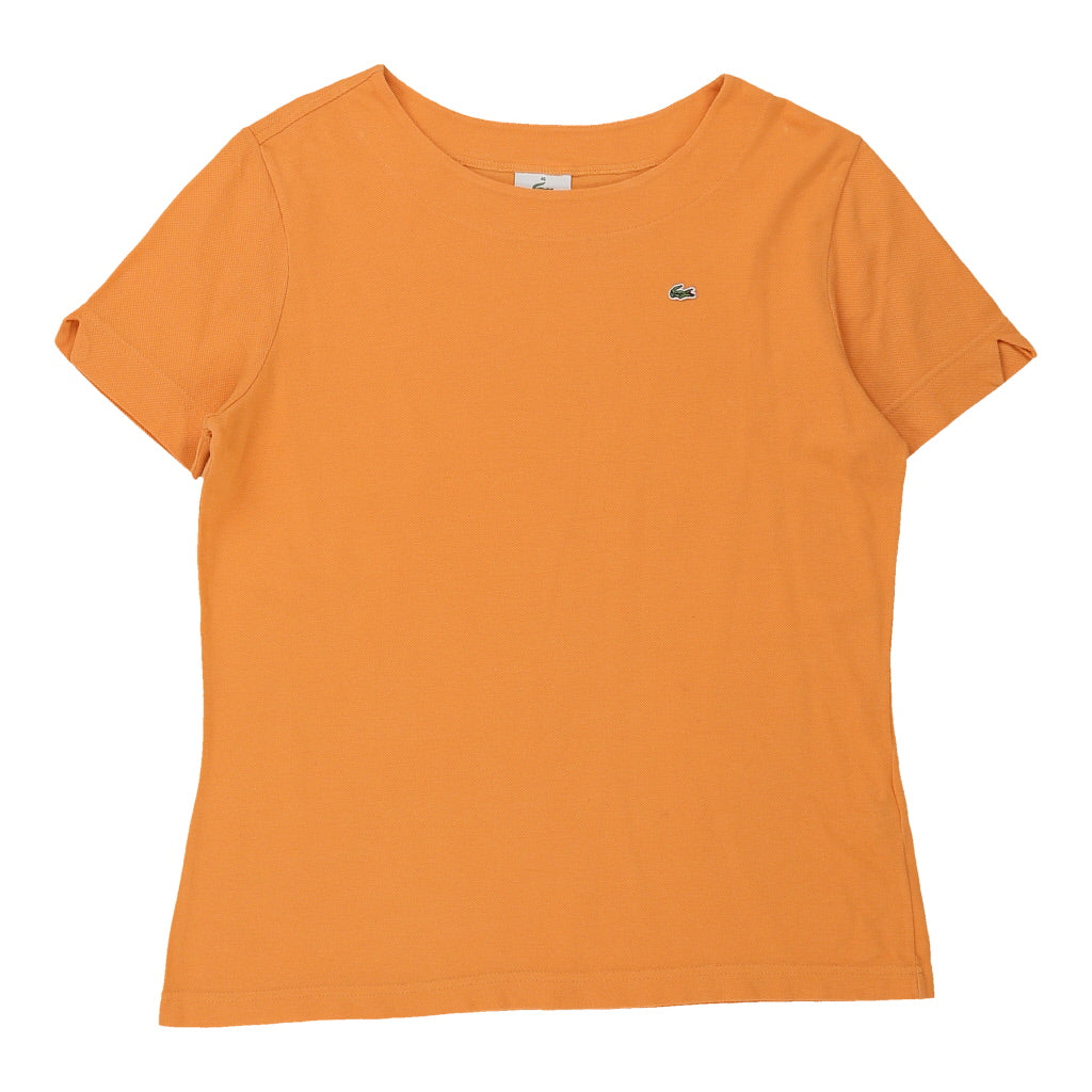 Buy Lacoste T-Shirt - Large Orange Cotton | Size: large Refurbished - $20.81 Lacoste T-Shirt - Large Orange Cotton | Size: large Refurbished - N/A (Preloved Designer is not a specific brand, it refurbished available on Cerqular