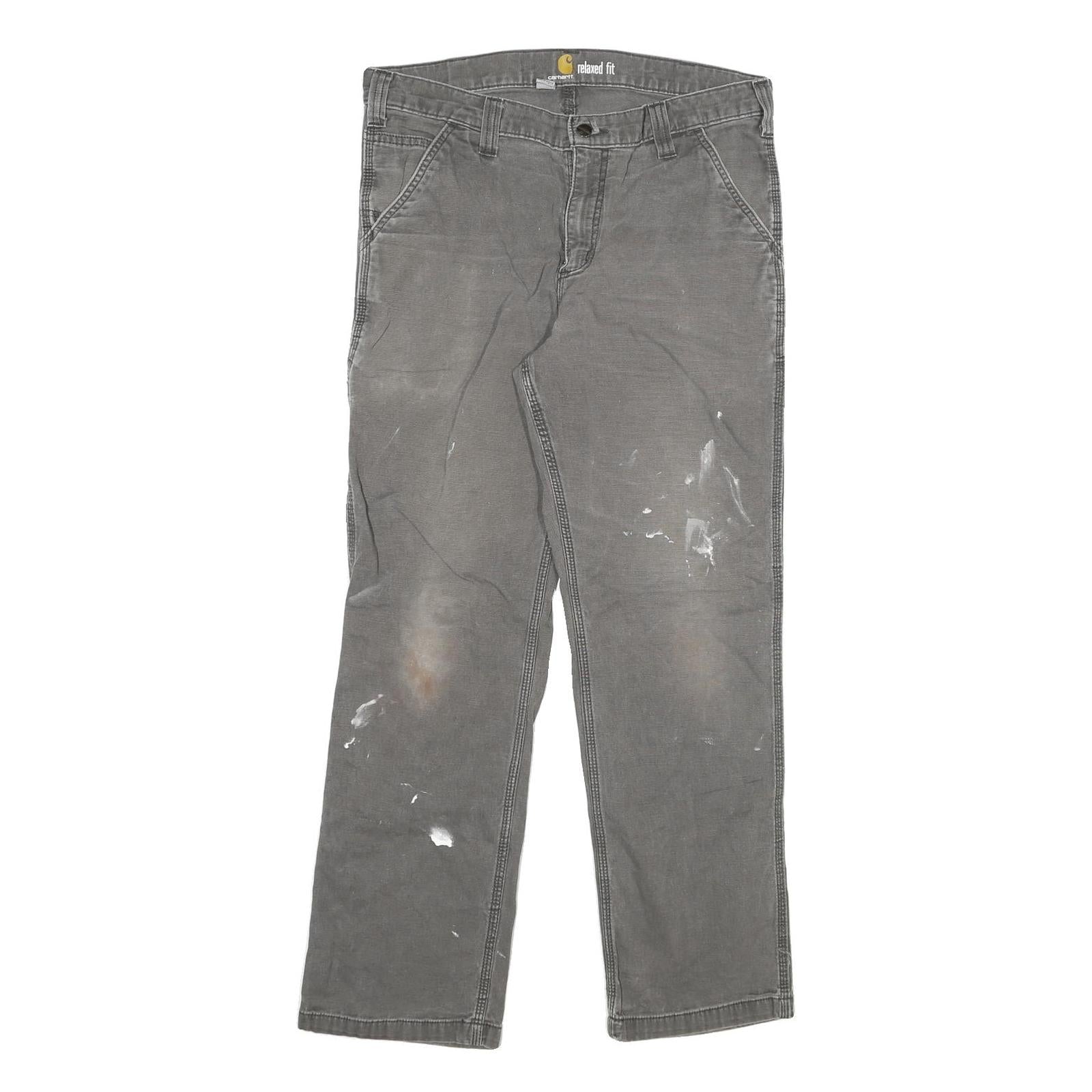 Buy CARHARTT Mens Jeans Grey Relaxed Straight Denim Medium W34 L32 Workwear Utility Refurbished - $49.39 CARHARTT Mens Jeans Grey Relaxed Straight Denim Medium W34 L32 Workwear Utility Refurbished - N/A refurbished available on Cerqular