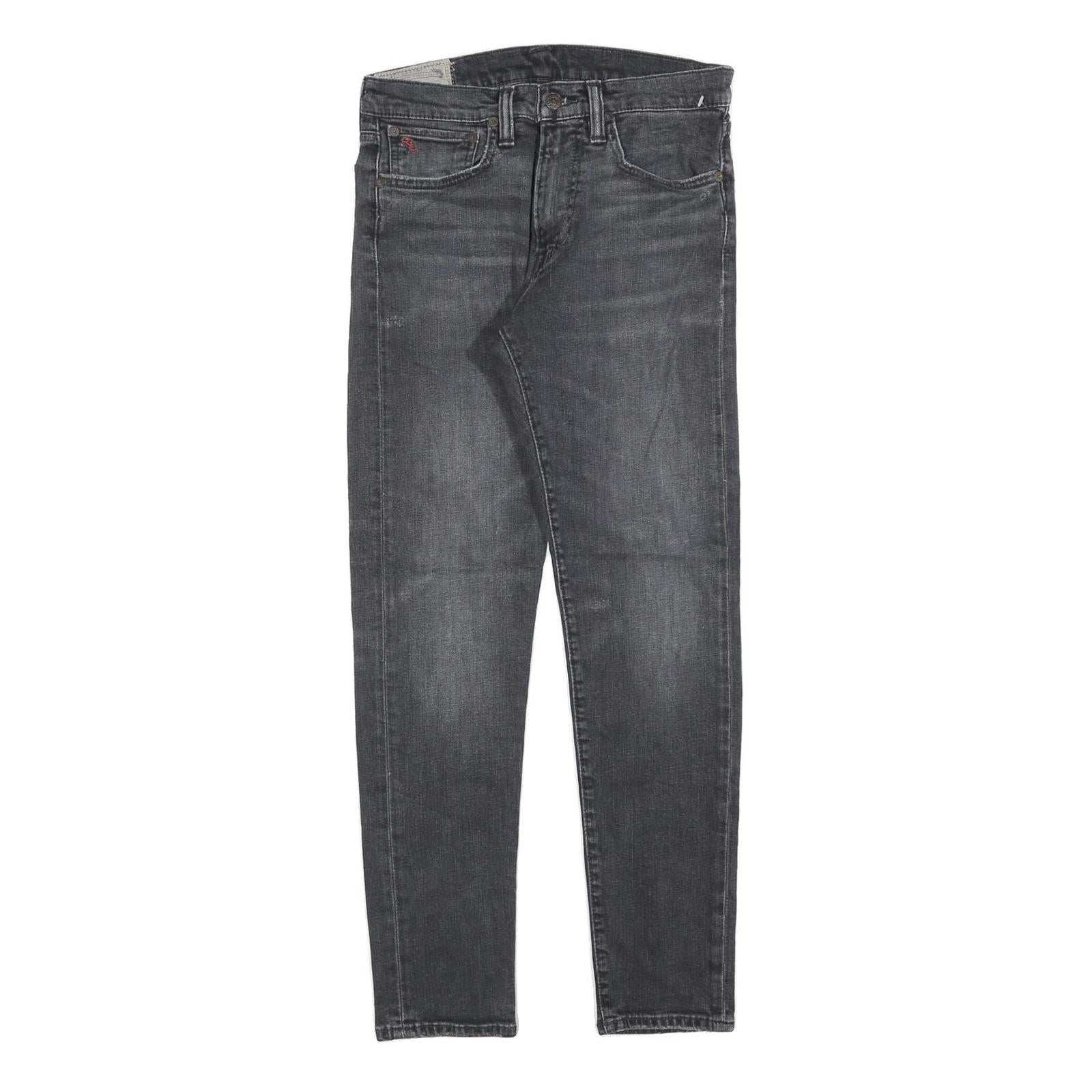 POLO RALPH LAUREN Womens Slim Fit Black Denim Jeans Cotton Blend W30 L30 Stylish Refurbished - N/A refurbished available on Cerqular