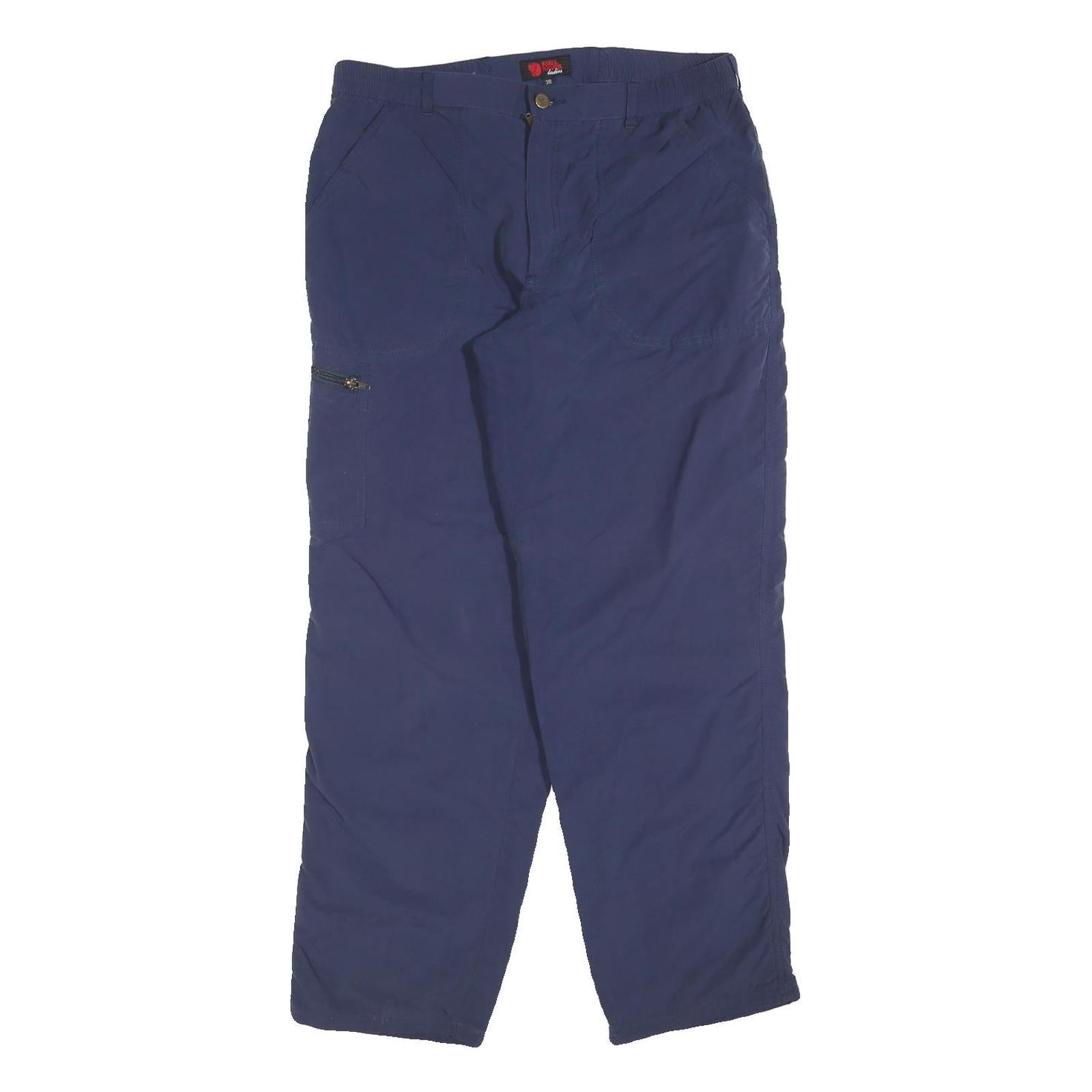 FJALLRAVEN Womens Polyester Blend Blue Regular Leg Trousers W32 L30 Outdoor Refurbished - N/A refurbished available on Cerqular
