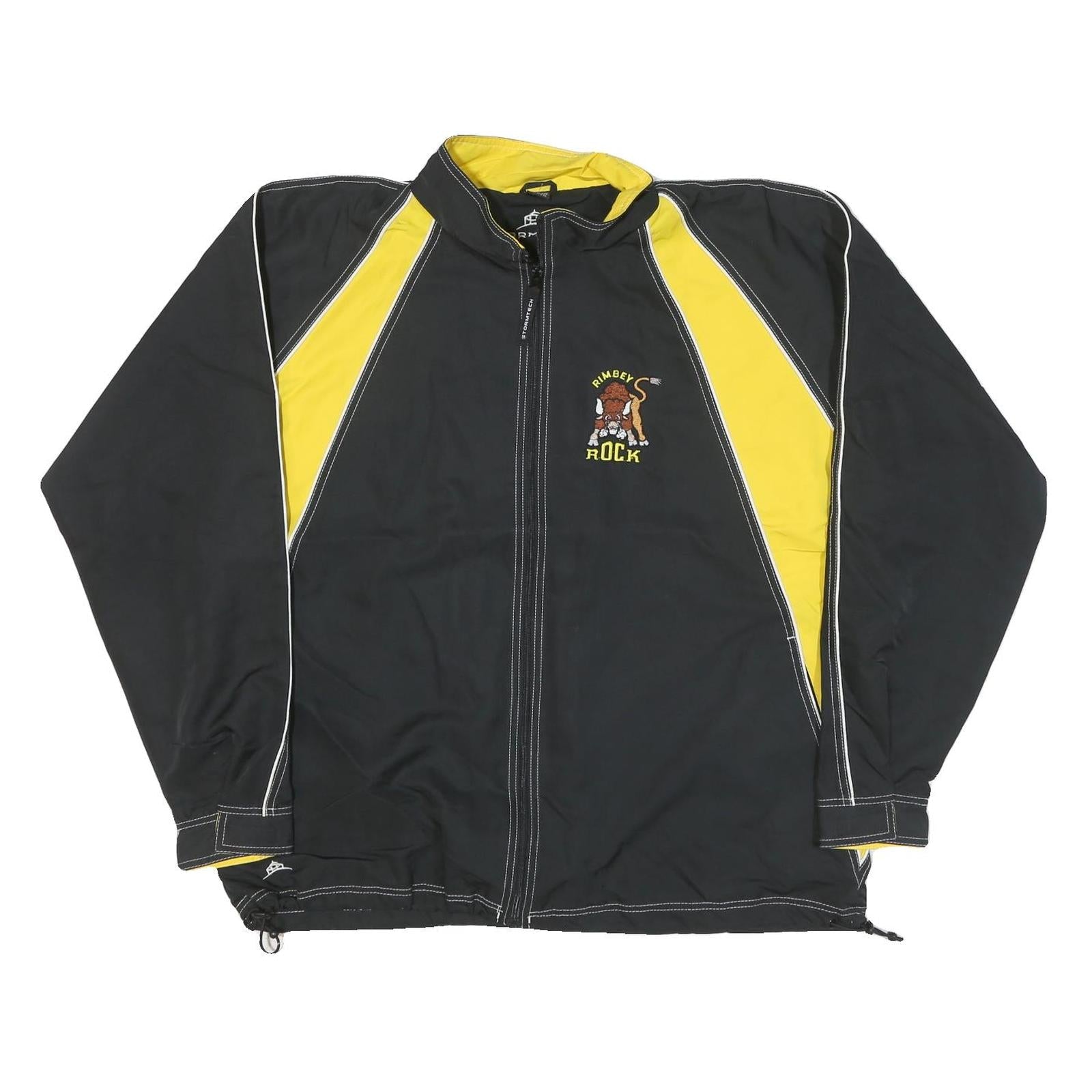STORMTECH Mens Black & Yellow Zip Jacket XL Polyester Blend Plain Sports Refurbished - N/A refurbished available on Cerqular