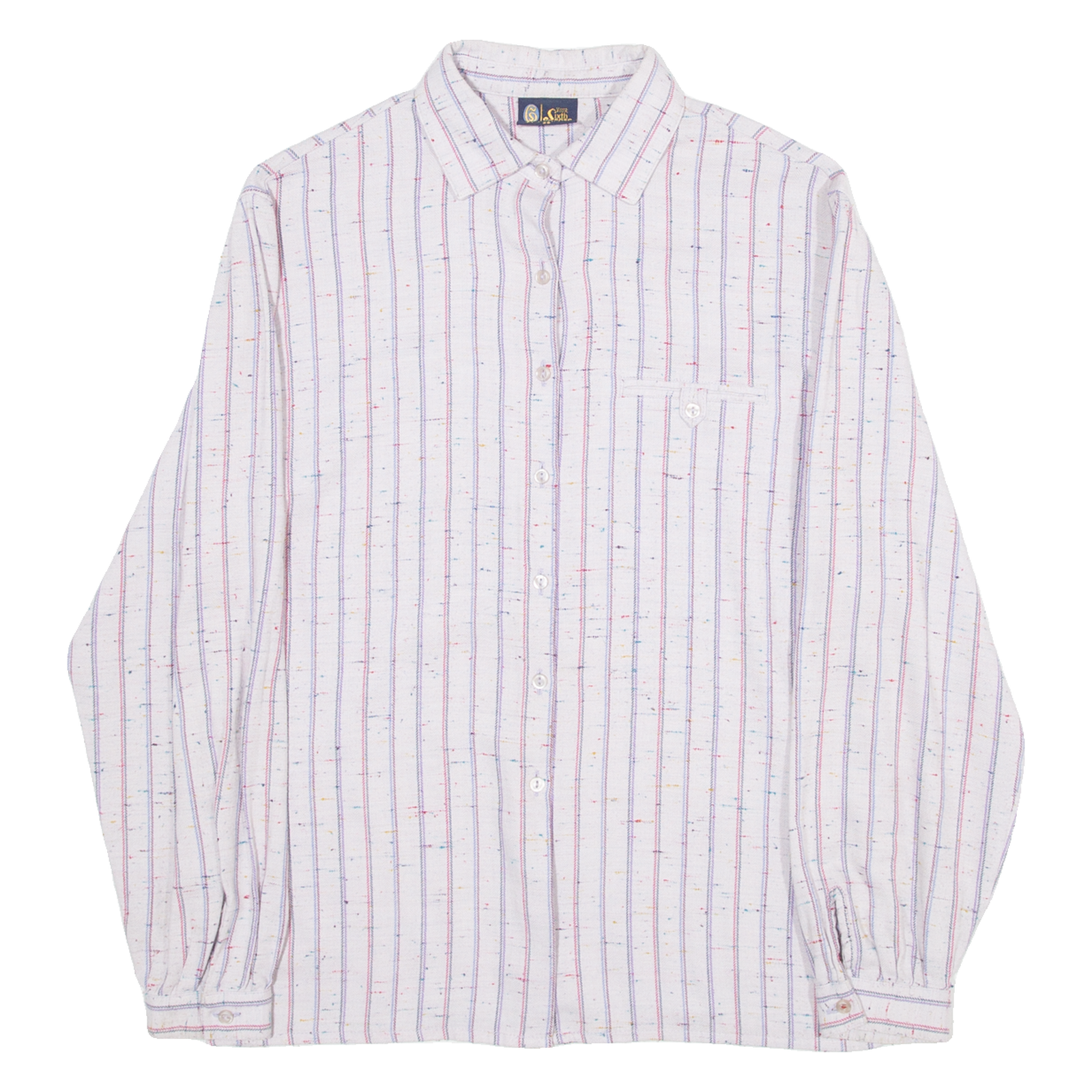 YOUR SIXTH SENSE Womens Shirt Purple Striped Long Sleeve S Refurbished - N/A refurbished available on Cerqular