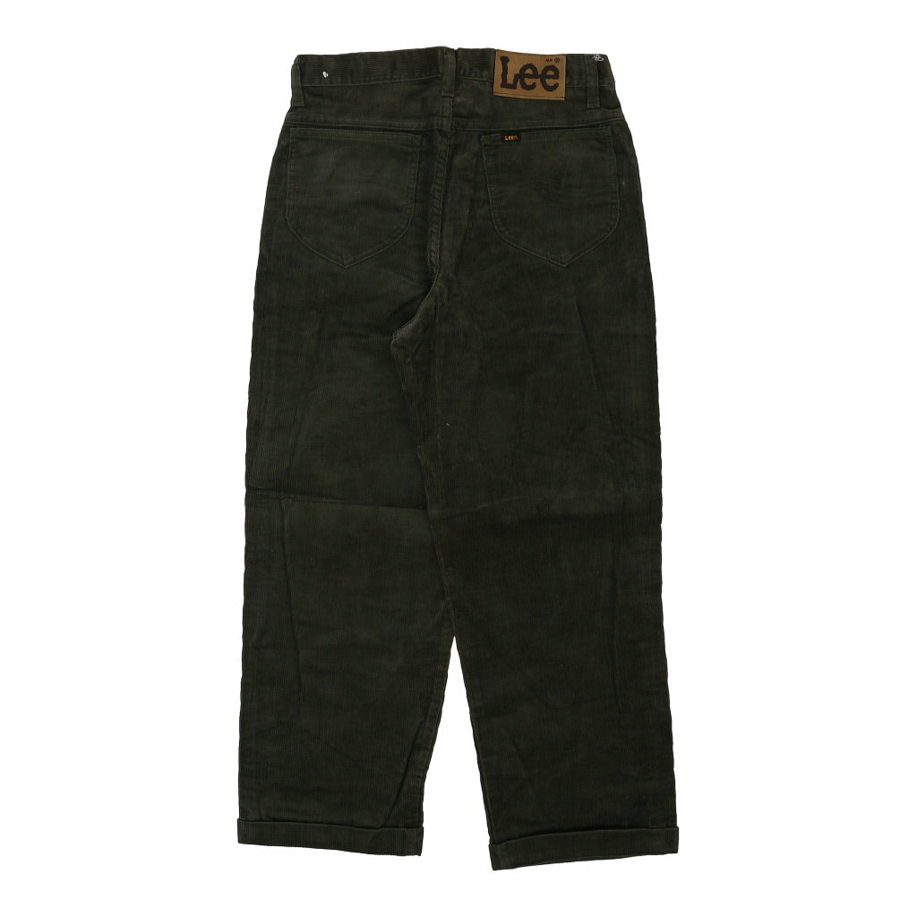 Lee Cord Trousers - 28W UK 8 Green Cotton Refurbished - Thrifted (note: this is a term often used to describe second- refurbished available on Cerqular