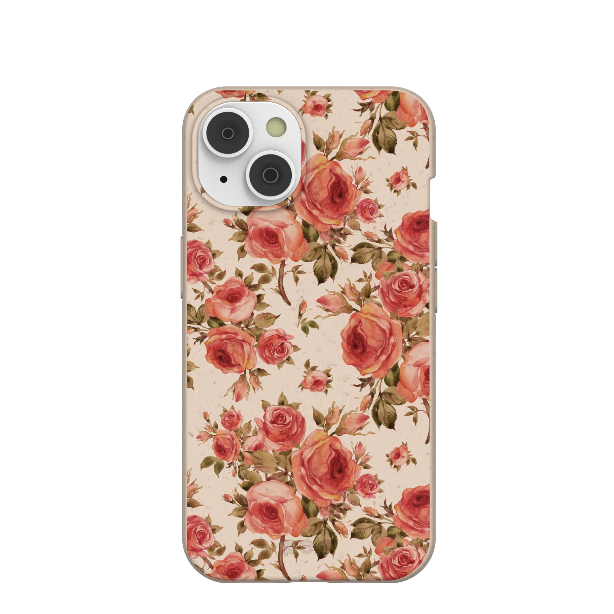 Seashell Rose Garden iPhone 14/16e Case Refurbished - Pela Case refurbished available on Cerqular