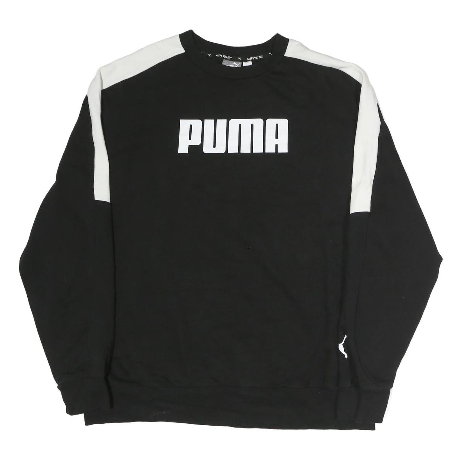 NIKE Mens Black Crew Neck XL Sweatshirt Cotton Pullover Sportswear Casual Refurbished - N/A refurbished available on Cerqular