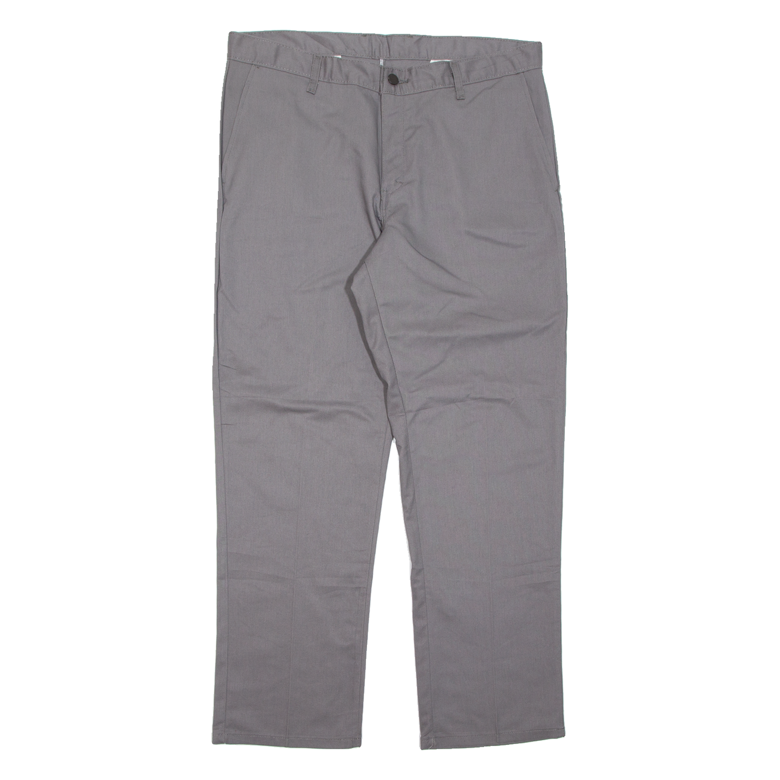 DICKIES Chino Mens Trousers Grey Regular Straight W36 L30 Refurbished - N/A refurbished available on Cerqular