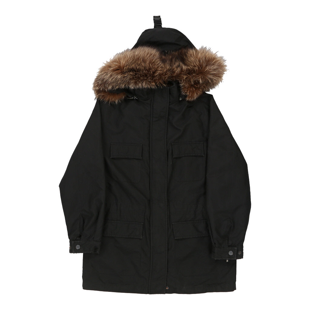 Burberry London Coat - Medium Black Polyester | Size: medium Refurbished - N/A (Preloved Designer is not a specific brand, it refurbished available on Cerqular