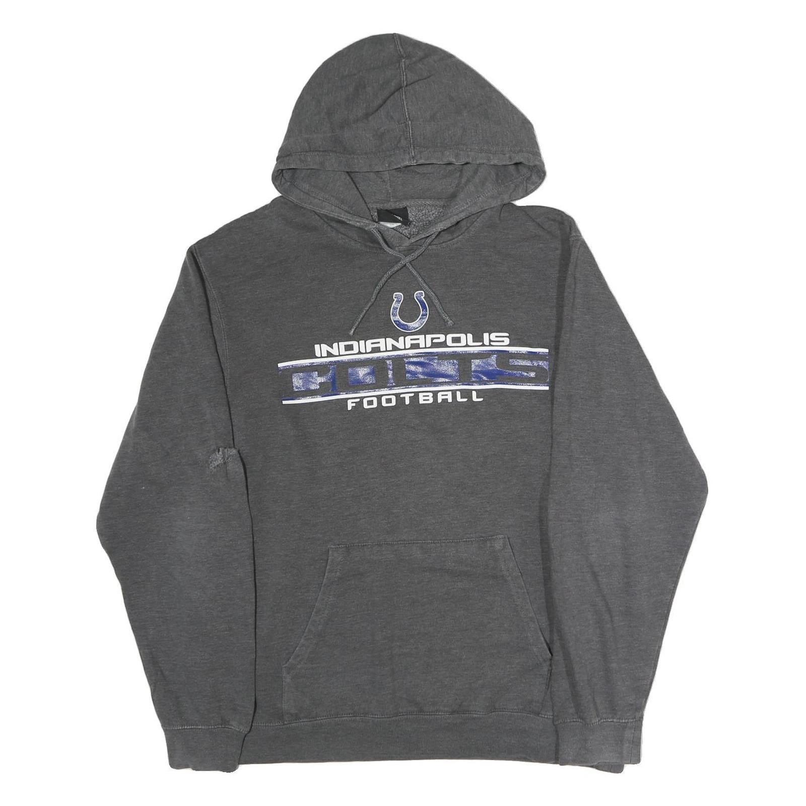 NFL Mens Grey Indianapolis Colts Pullover Hoodie 2XL Cotton Football Sweatshirt Refurbished - N/A refurbished available on Cerqular
