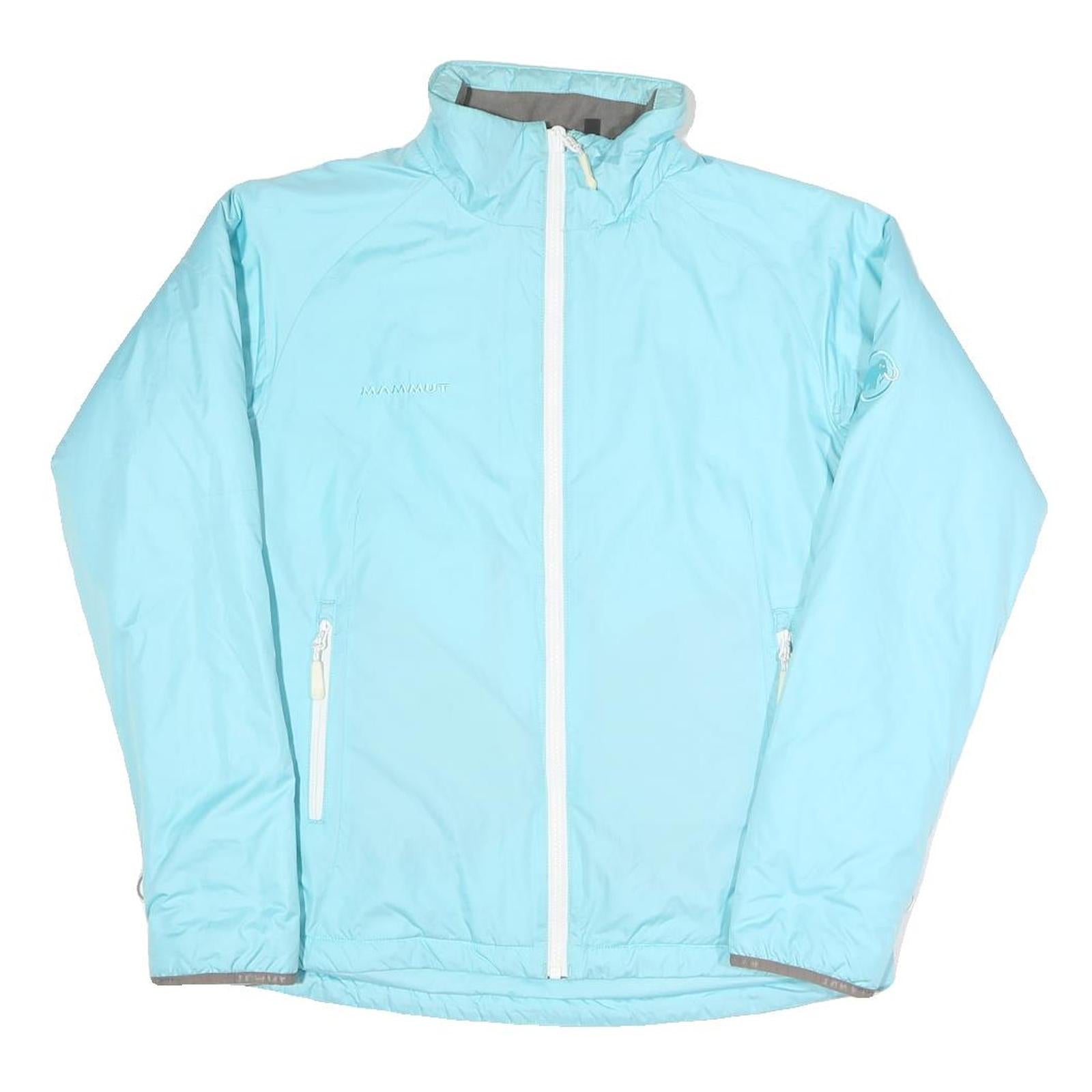 MAMMUT Womens Blue Lightweight Jackets S Polyester Blend Plain Zip Outdoor Refurbished - N/A refurbished available on Cerqular