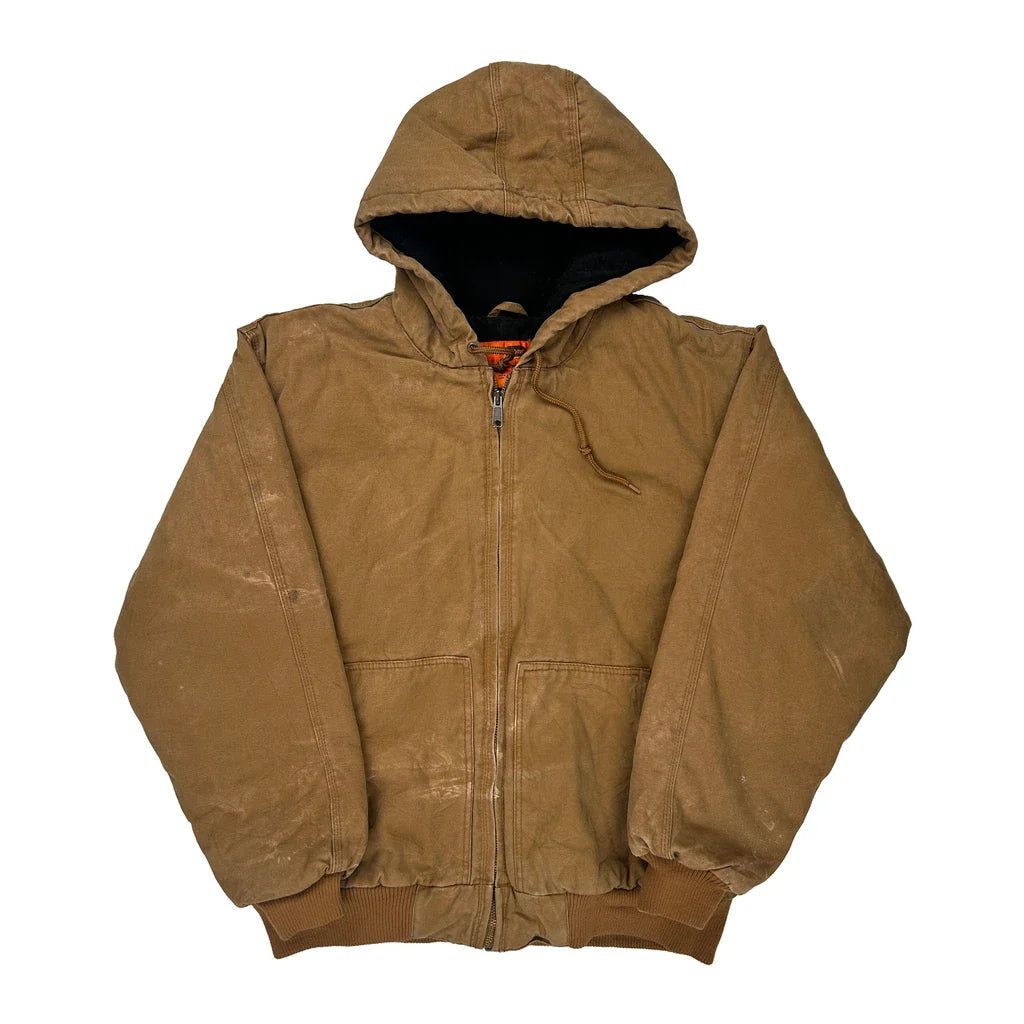 Semco Outdoor Corner Stone Jacket - Large Brown Cotton Refurbished - Thrifted (note: this is a term often used to describe second- refurbished available on Cerqular