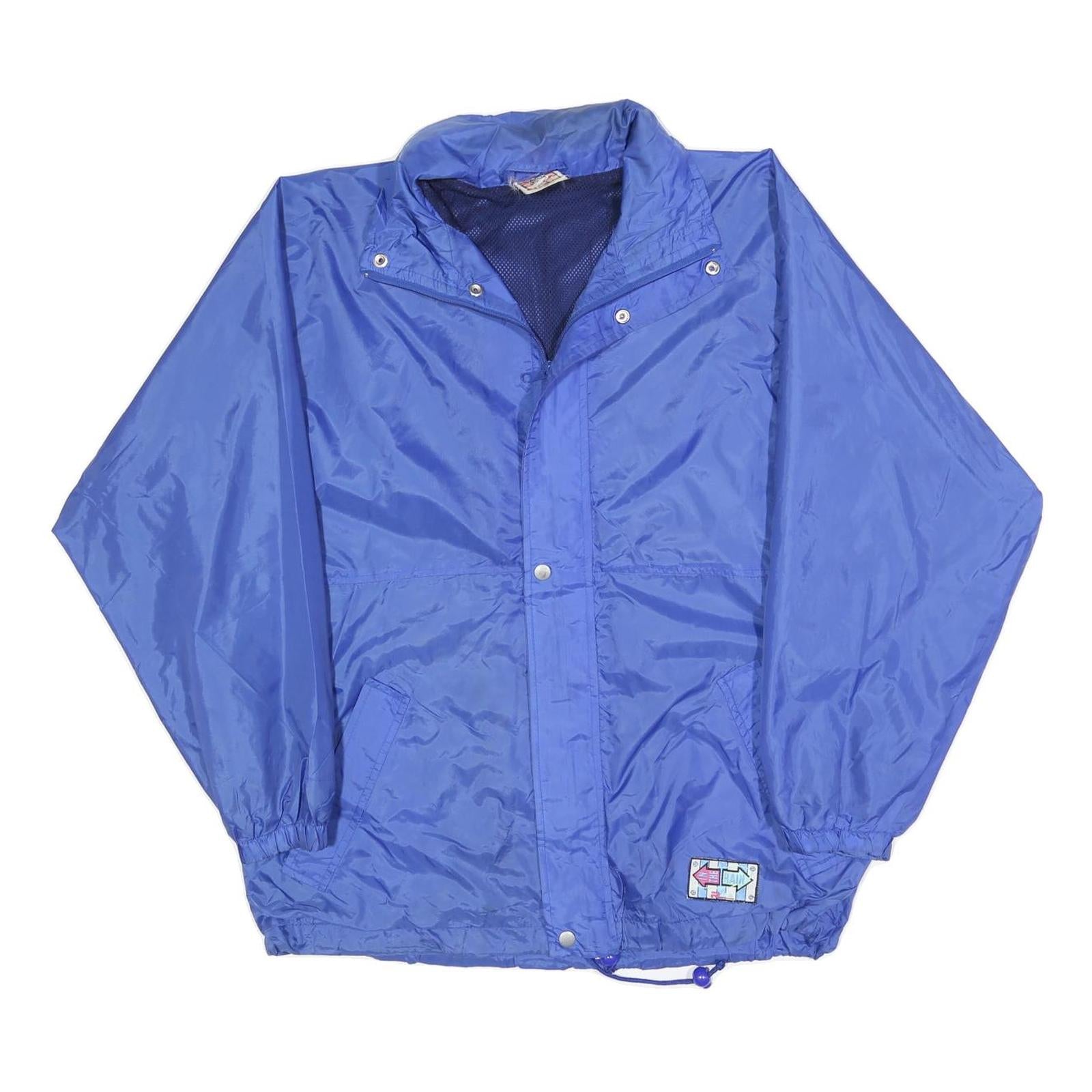 RENCO MARWELL Mens Blue Jacket M Polyester Plain Zip Outdoor Windbreaker Refurbished - N/A refurbished available on Cerqular