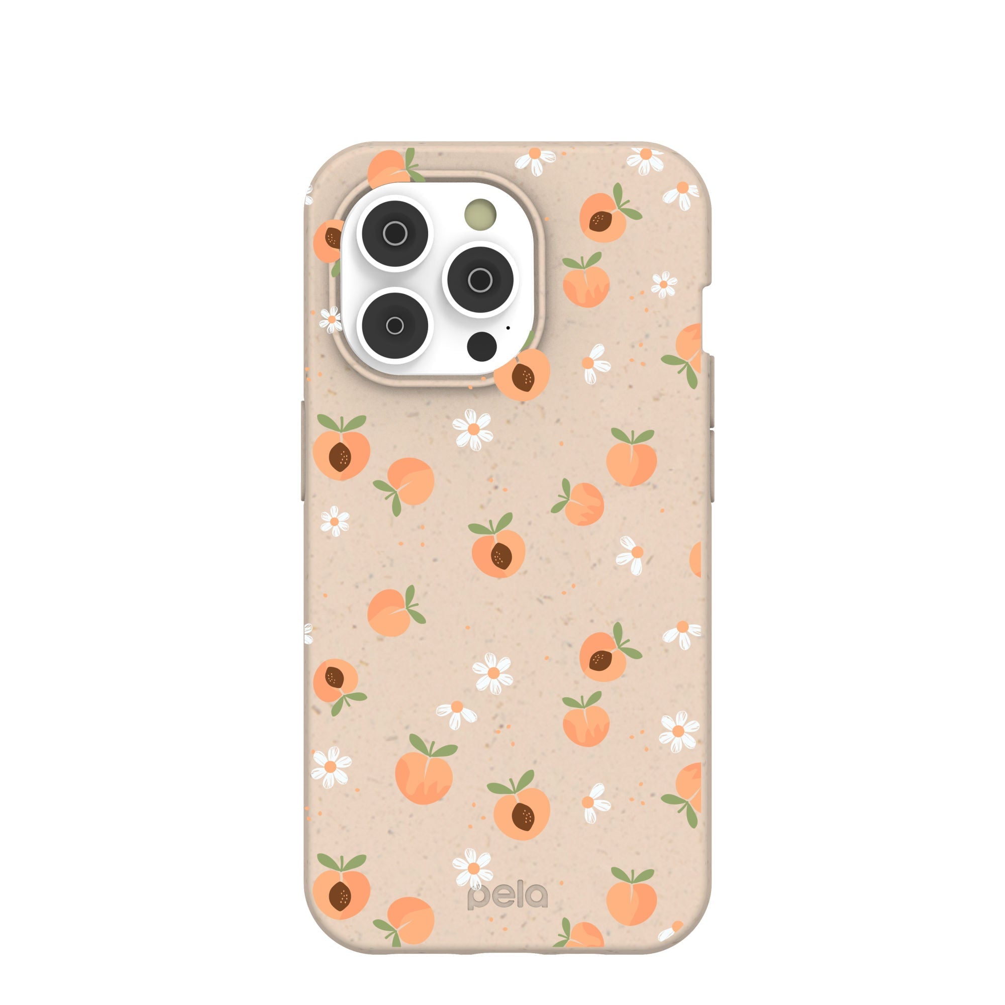 Seashell Feeling Peachy iPhone 14 Pro Case Refurbished - Pela Case refurbished available on Cerqular