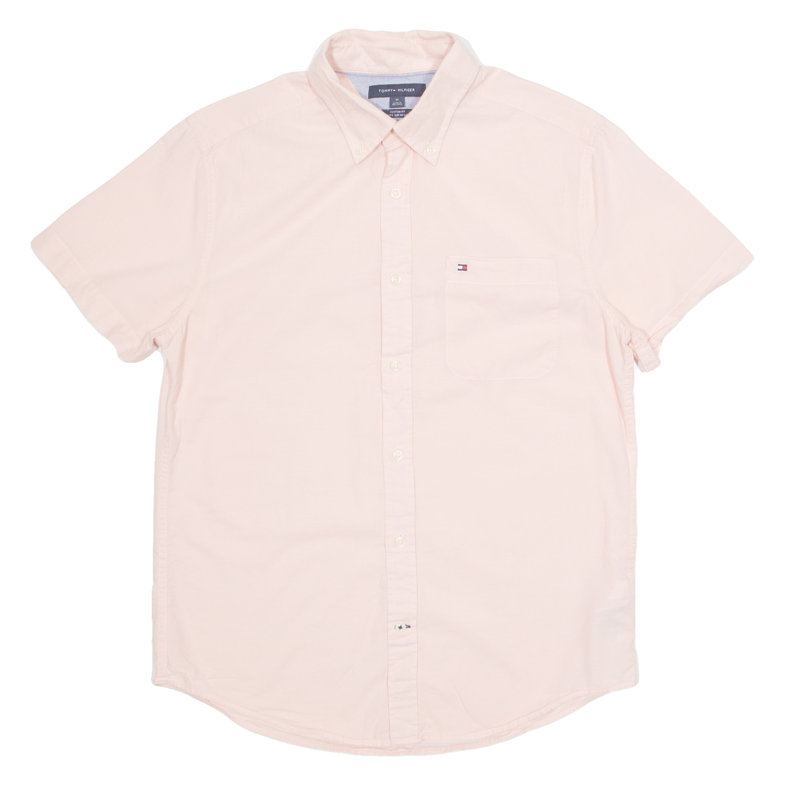 TOMMY HILFIGER Mens Plain Shirt Pink M Refurbished - N/A refurbished available on Cerqular