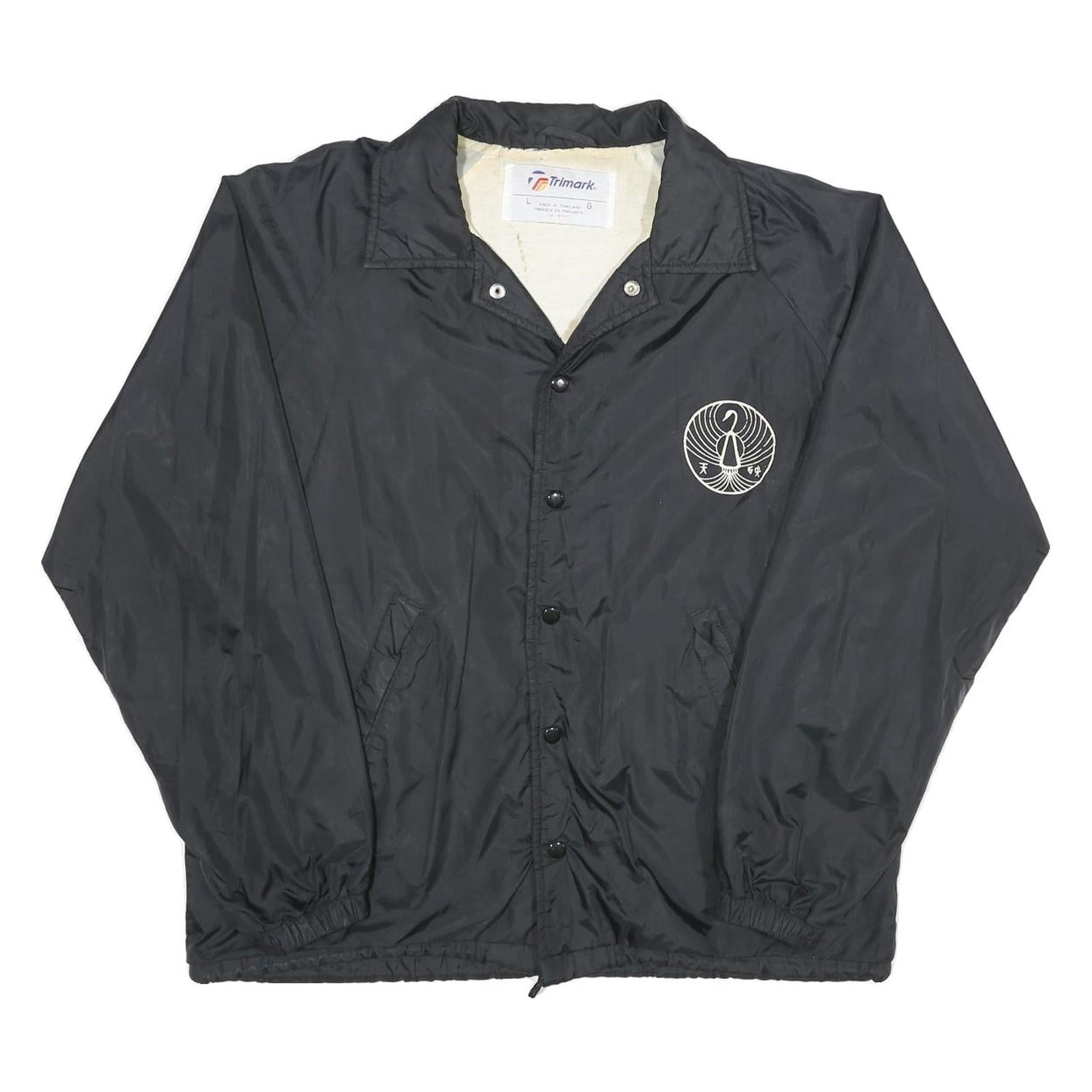 Buy TRI-MARK Mens Black Nylon Button Jacket L Plain Hagakure Jiu Jitsu Embroidered Refurbished - $32.49 TRI-MARK Mens Black Nylon Button Jacket L Plain Hagakure Jiu Jitsu Embroidered Refurbished - N/A refurbished available on Cerqular