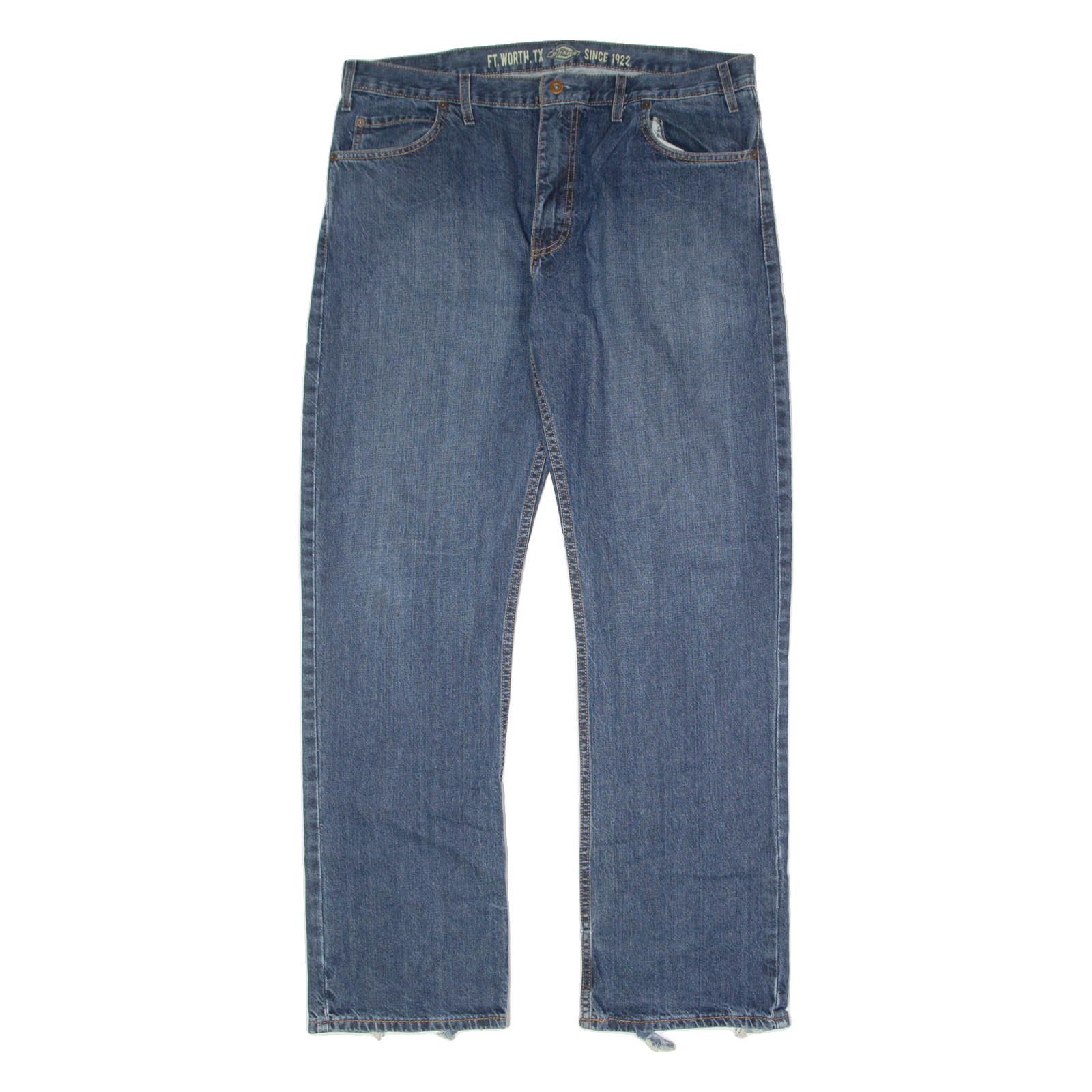 DICKIES Workwear Mens Jeans Blue Regular Straight W36 L32 Refurbished - N/A refurbished available on Cerqular