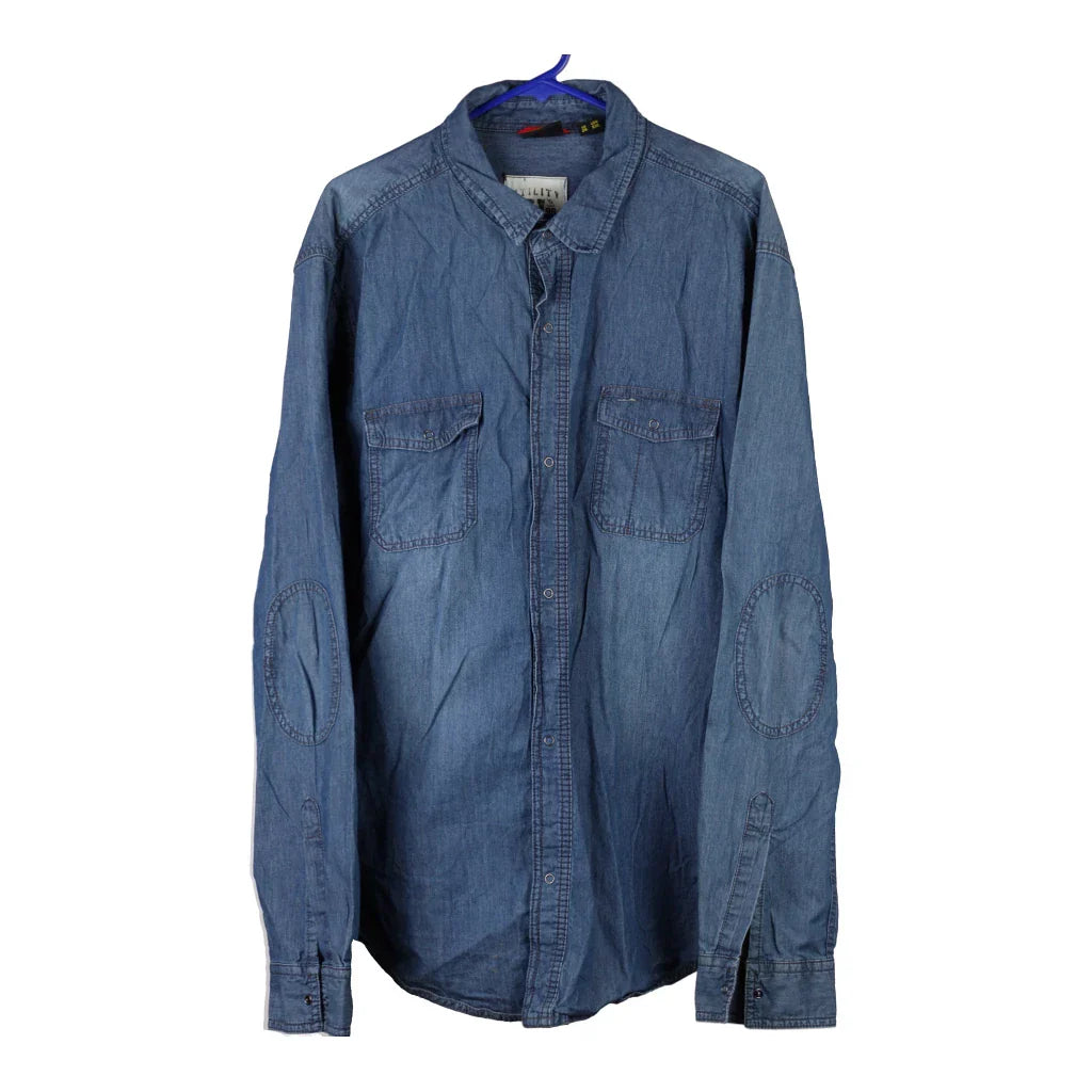 Buy Diadora Denim Shirt - 3XL Blue Cotton Refurbished - $17.41 Diadora Denim Shirt - 3XL Blue Cotton Refurbished - Thrifted (note: this is a term often used to describe second- refurbished available on Cerqular
