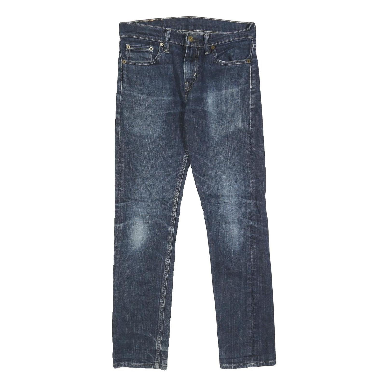 LEVI'S 511 Mens Slim Jeans Blue Denim Rinse W29 L27 Zip Cotton Blend Refurbished - N/A refurbished available on Cerqular