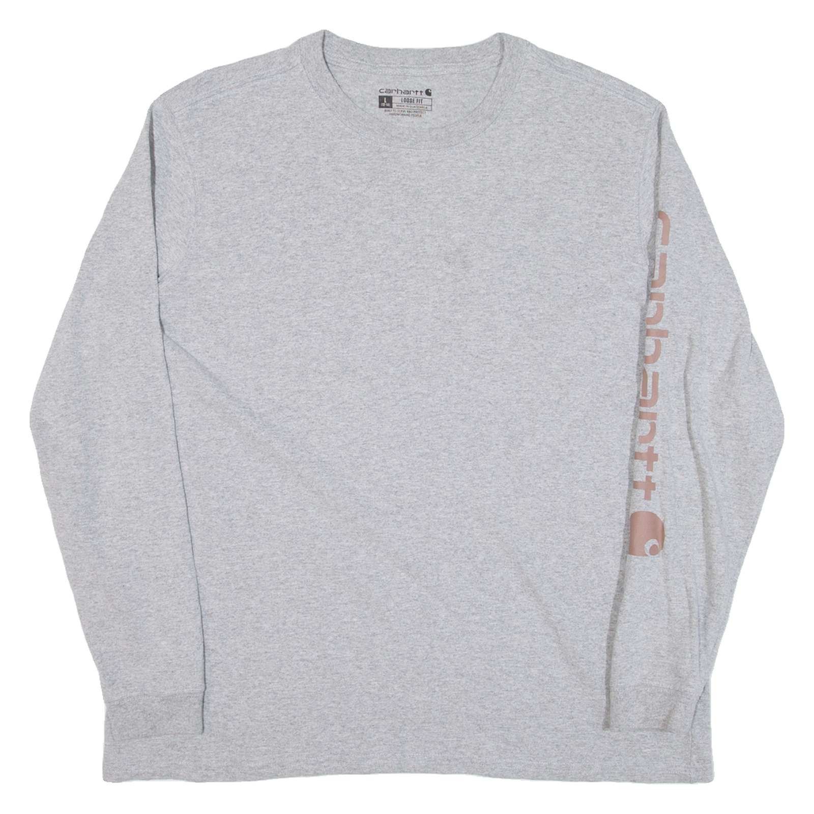 CARHARTT Loose Fit Womens T-Shirt Grey Long Sleeve L Refurbished - N/A refurbished available on Cerqular