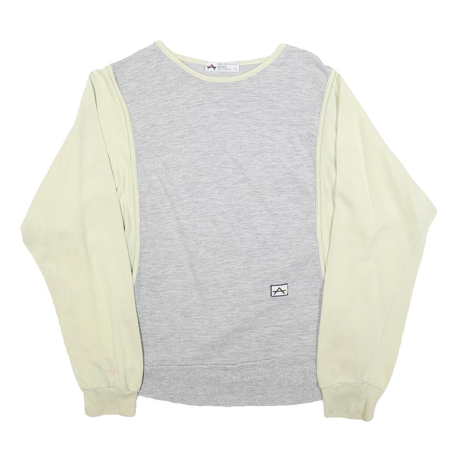 Buy ATHLET Womens Grey & Cream Sweatshirt Crew Neck S Cotton Blend Pullover Casual Refurbished - $27.29 ATHLET Womens Grey & Cream Sweatshirt Crew Neck S Cotton Blend Pullover Casual Refurbished - N/A refurbished available on Cerqular