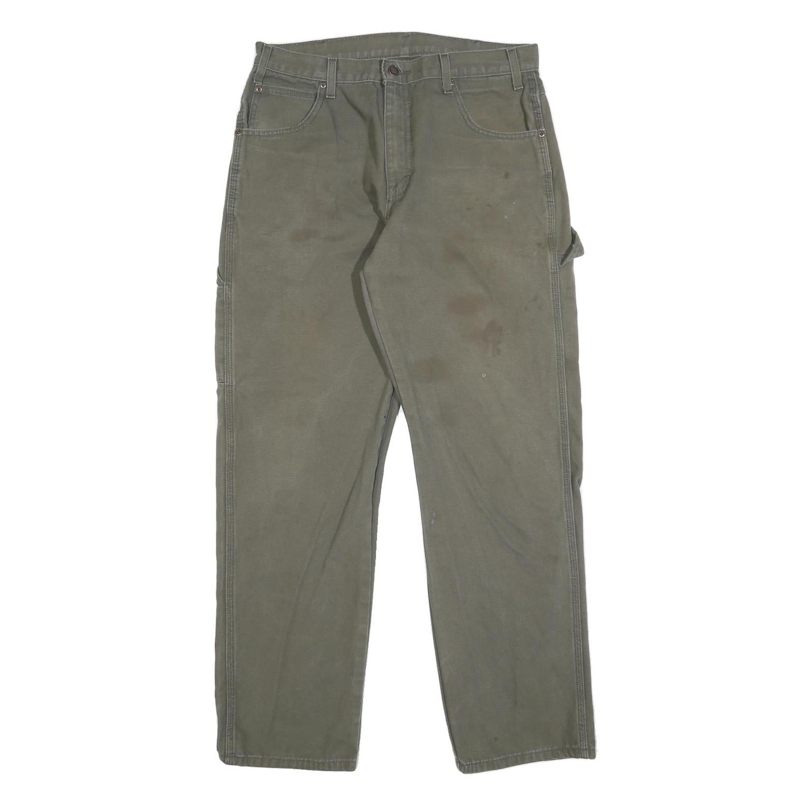 Buy DICKIES Mens Cotton Blend Green Relaxed Straight Trousers W33 L32 Casual Refurbished - $37.69 DICKIES Mens Cotton Blend Green Relaxed Straight Trousers W33 L32 Casual Refurbished - N/A refurbished available on Cerqular