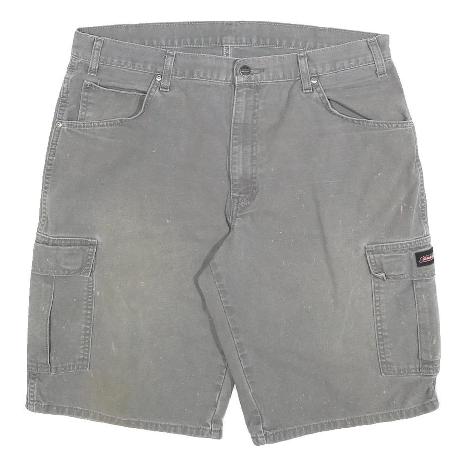 Buy DICKIES Mens Cotton Blend Grey Cargo Shorts L W36 Workwear Pockets Refurbished - $29.89 DICKIES Mens Cotton Blend Grey Cargo Shorts L W36 Workwear Pockets Refurbished - N/A refurbished available on Cerqular