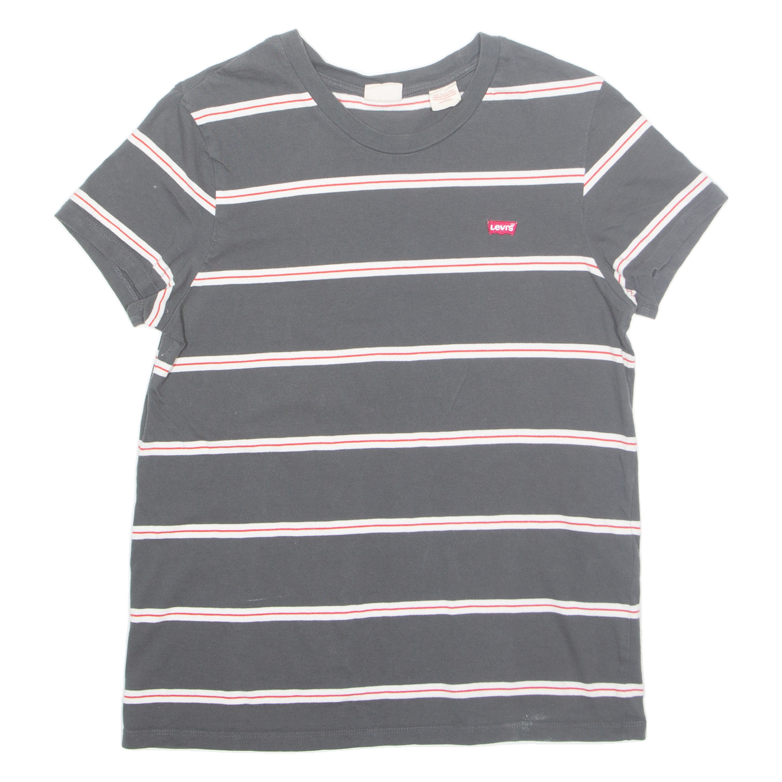 LEVI'S Striped Mens T-Shirt Grey XS Refurbished - N/A refurbished available on Cerqular