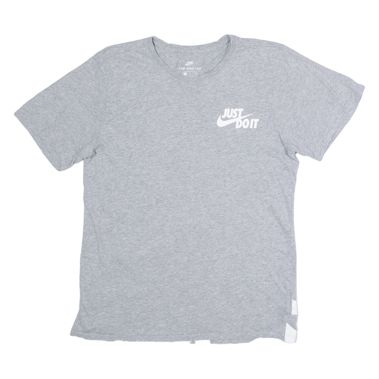 Buy NIKE Just Do It Athletic Cut Mens T-Shirt Grey Crew Neck S Refurbished - $16.89 NIKE Just Do It Athletic Cut Mens T-Shirt Grey Crew Neck S Refurbished - N/A refurbished available on Cerqular