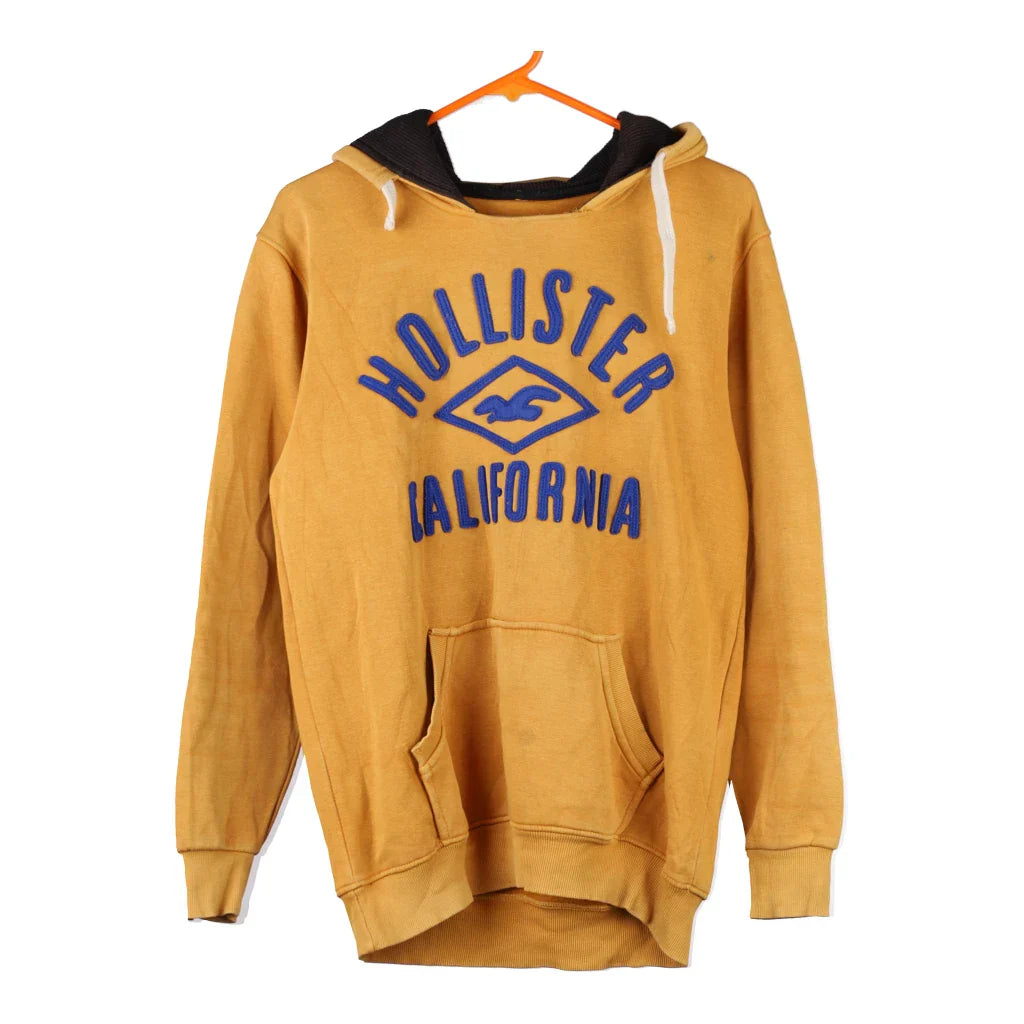 Hollister Hoodie - Large Yellow Cotton Refurbished - Thrifted (note: this is a term often used to describe second- refurbished available on Cerqular