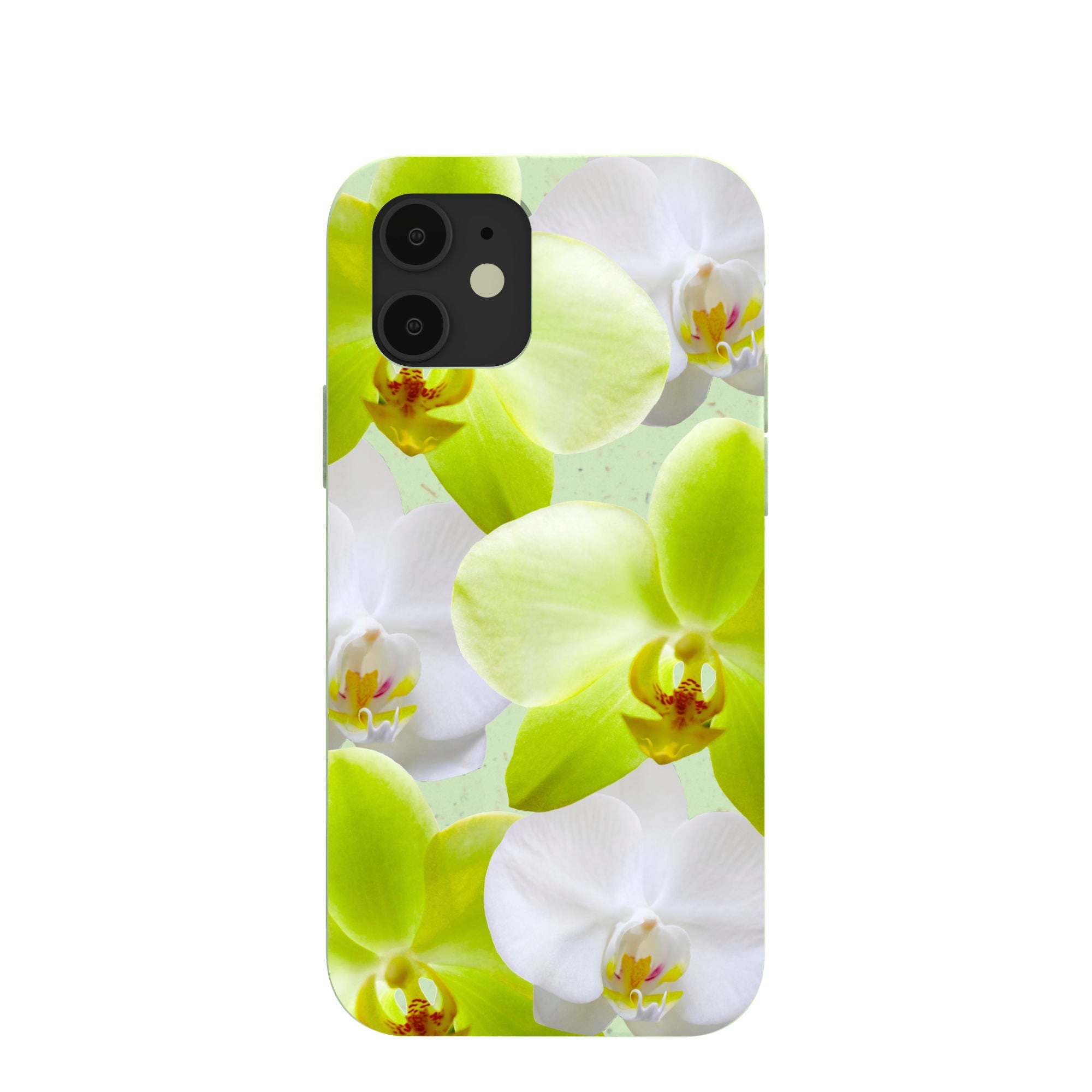 Sage Green Orchid Blooms iPhone 12/ iPhone 12 Pro Case Refurbished - Pela Case refurbished available on Cerqular