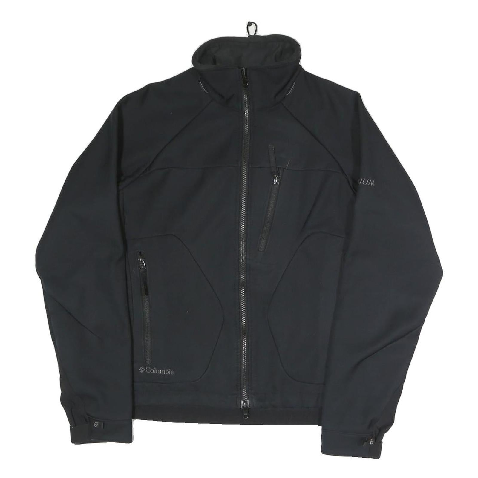COLUMBIA Womens Black Softshell Jacket M Polyester Zip Outdoor Breathable Refurbished - N/A refurbished available on Cerqular