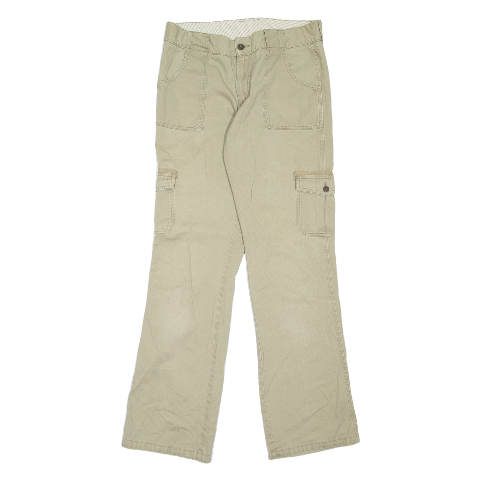 CARHARTT Cargo Womens Trousers Beige Regular Bootcut W32 L34 Refurbished - N/A refurbished available on Cerqular