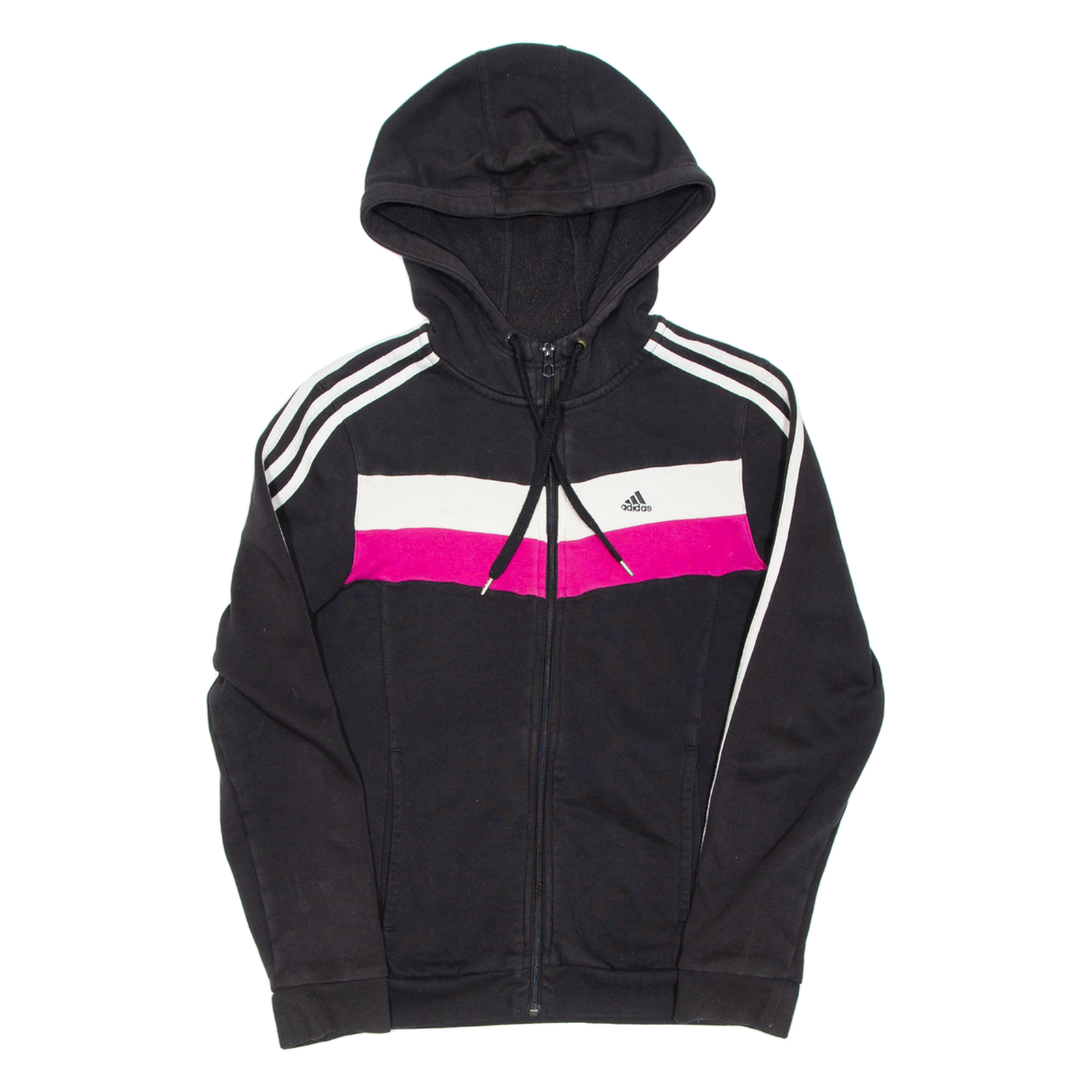 ADIDAS Womens Black Hoodie Full Zip XS Refurbished - N/A refurbished available on Cerqular