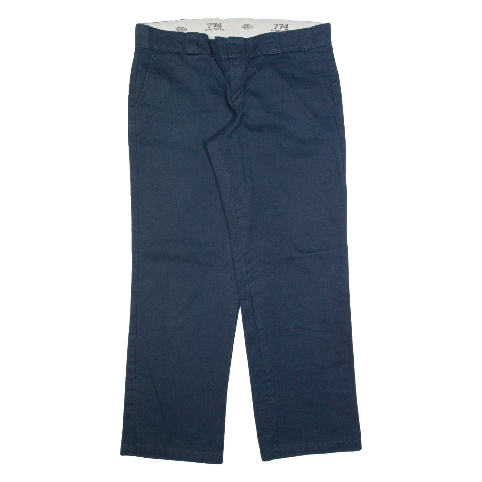DICKIES 774 Workwear Mens Trousers Blue Regular Straight W34 L30 Refurbished - N/A refurbished available on Cerqular