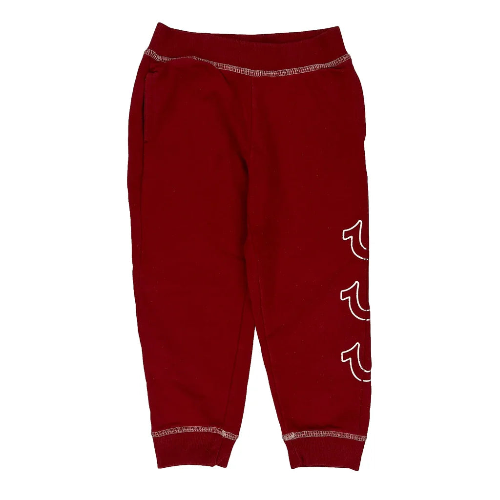 Buy Age 4 True Religion Joggers - 2XS Red Cotton Refurbished - $20.62 Age 4 True Religion Joggers - 2XS Red Cotton Refurbished - Thrifted (note: this is a term often used to describe second- refurbished available on Cerqular