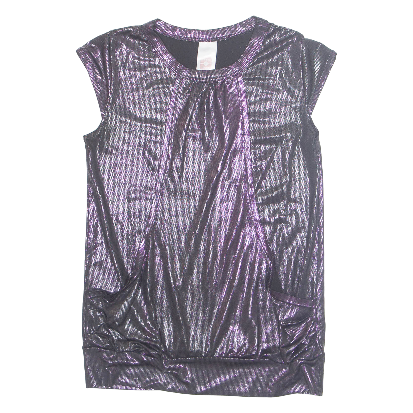 HERE AND THERE Metallic Womens Top Purple S Refurbished - N/A refurbished available on Cerqular