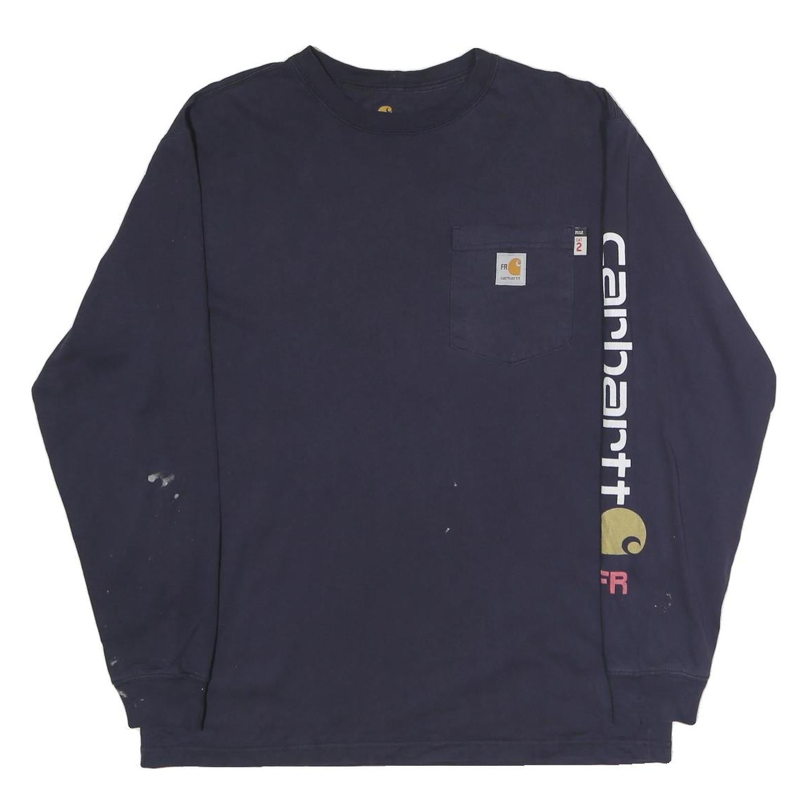 Buy CARHARTT Mens Navy Blue Graphic T-Shirt M Long Sleeve Crew Neck Workwear Refurbished - $37.69 CARHARTT Mens Navy Blue Graphic T-Shirt M Long Sleeve Crew Neck Workwear Refurbished - N/A refurbished available on Cerqular