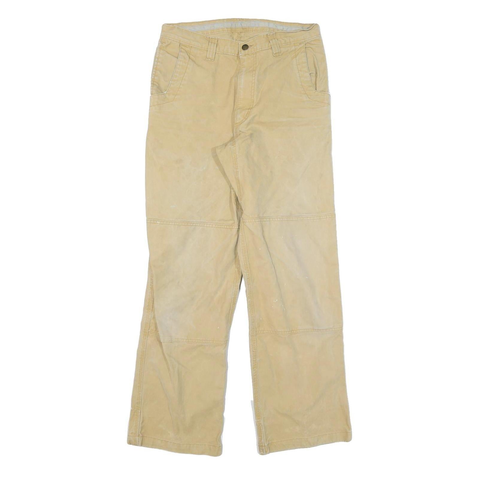 CARHARTT Mens Beige Cotton Blend Regular Fit Straight Denim Light W30 L30 Refurbished - N/A refurbished available on Cerqular