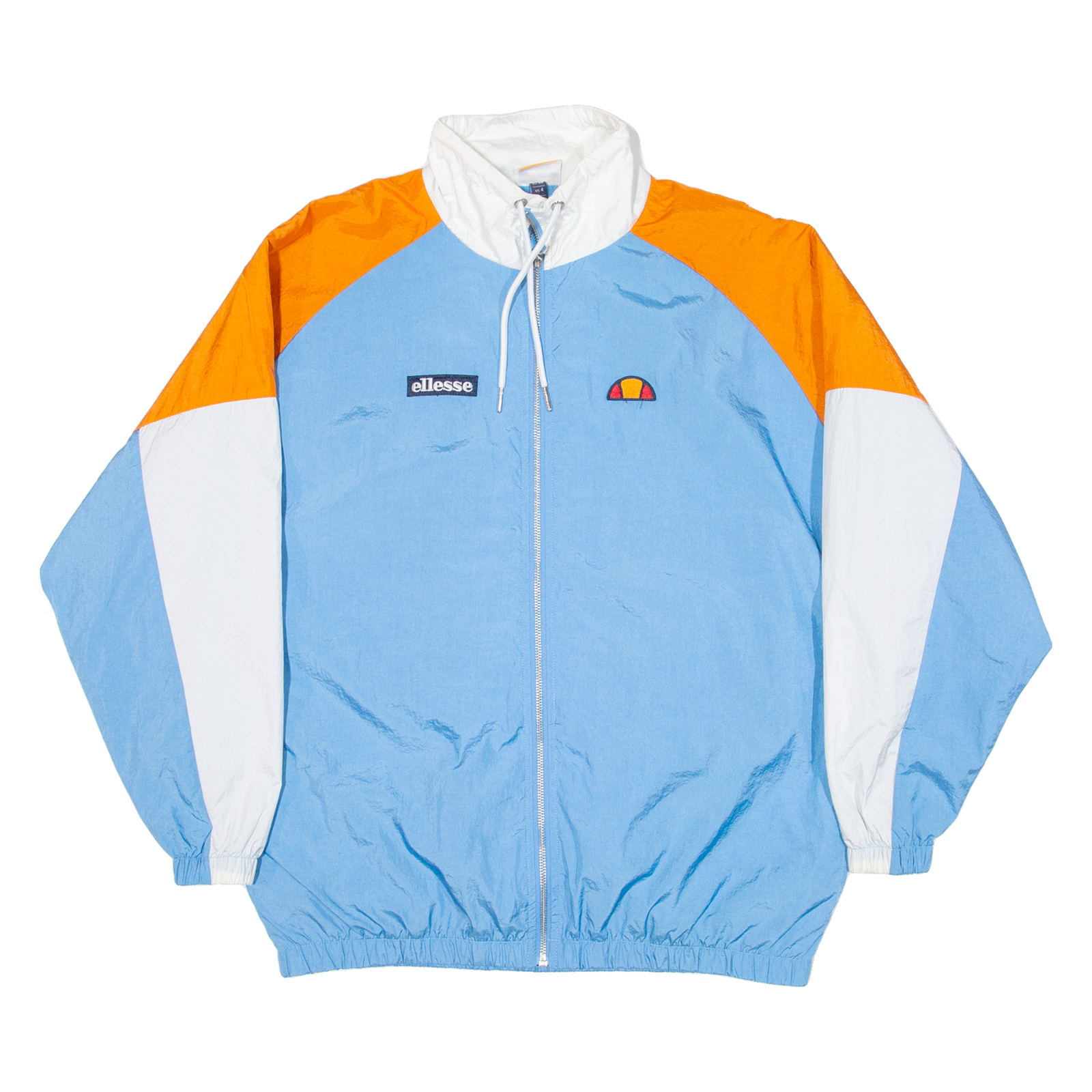 ELLESSE Womens Shell Jacket Blue Colourblock UK 8 Refurbished - N/A refurbished available on Cerqular