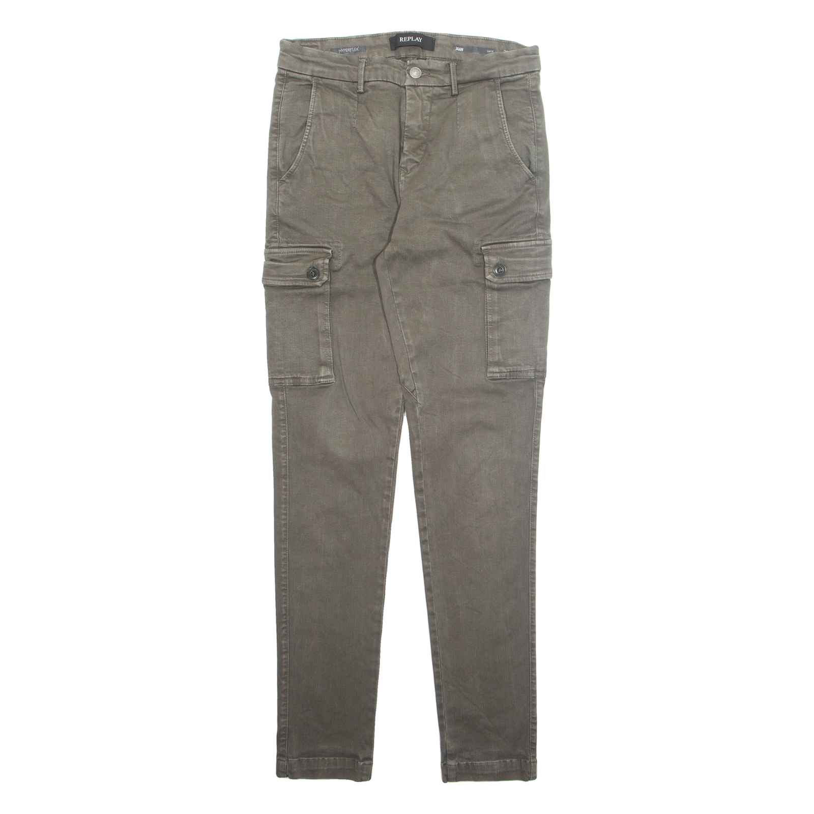 REPLAY Mens Jeans Green Regular Tapered W29 L32 Refurbished - N/A refurbished available on Cerqular